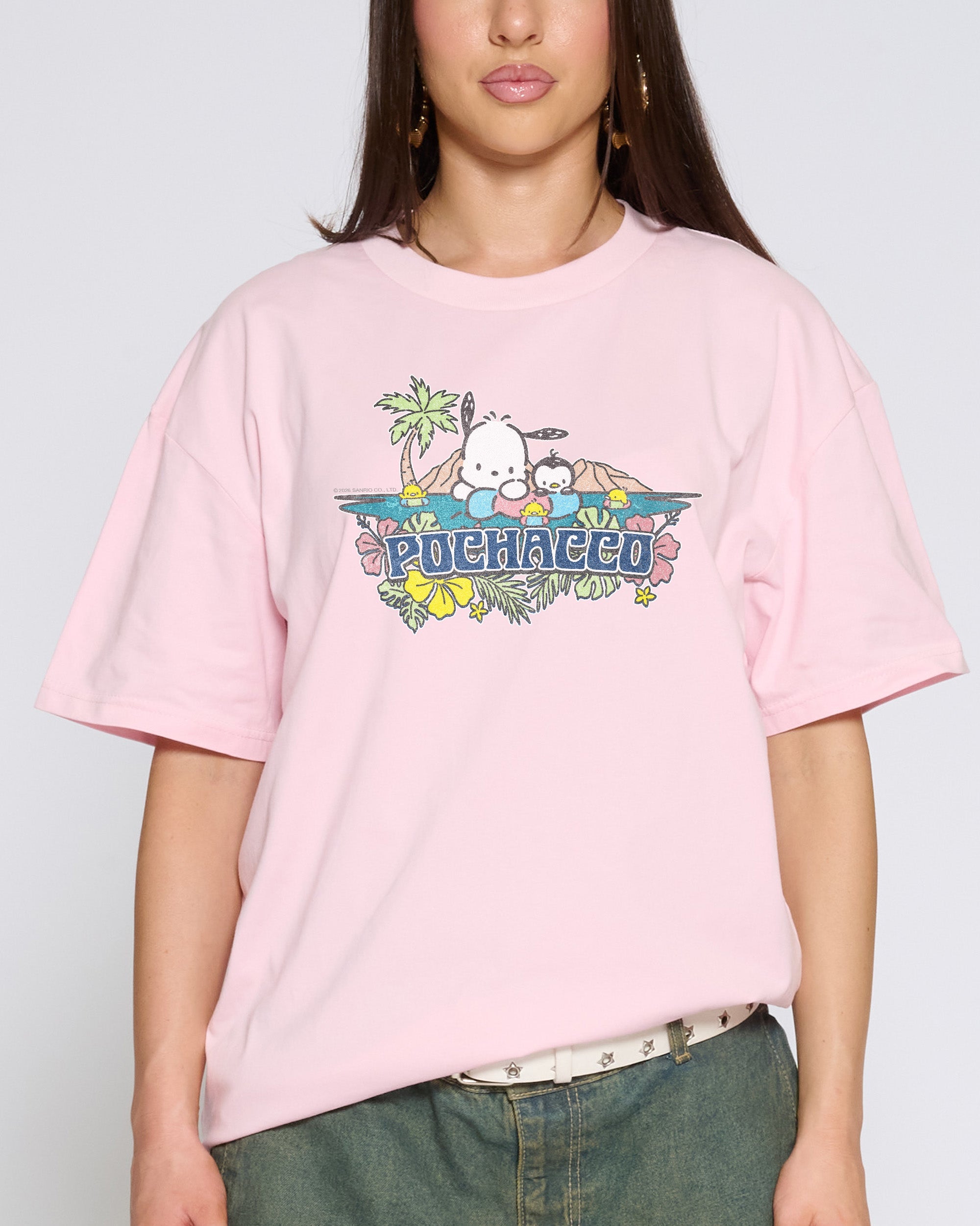 Pochacco Summer Friends T-Shirt Official Hello Kitty and Friends collab Threadheads