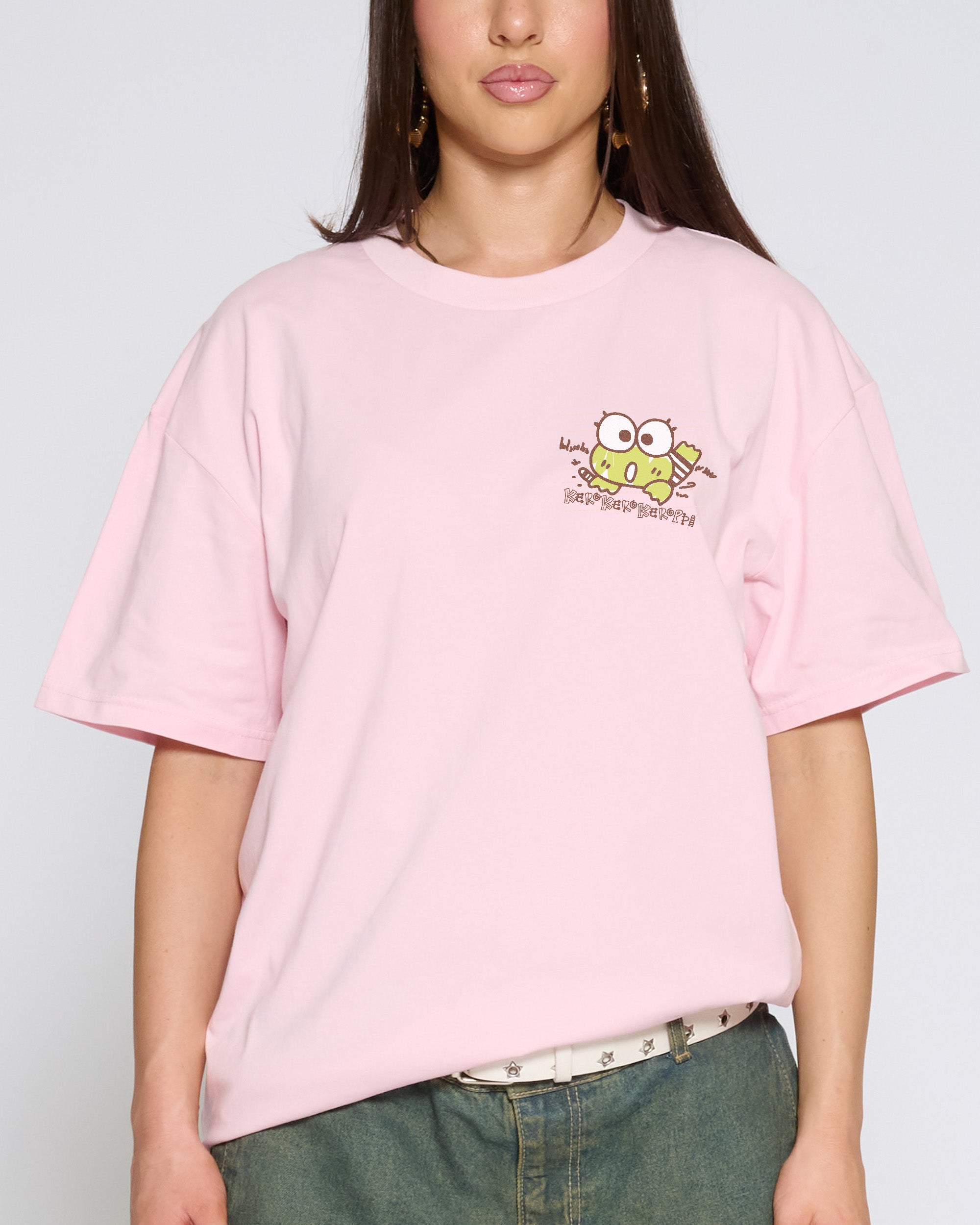Keroppi Scribble T-Shirt Official Hello Kitty and Friends collab Threadheads
