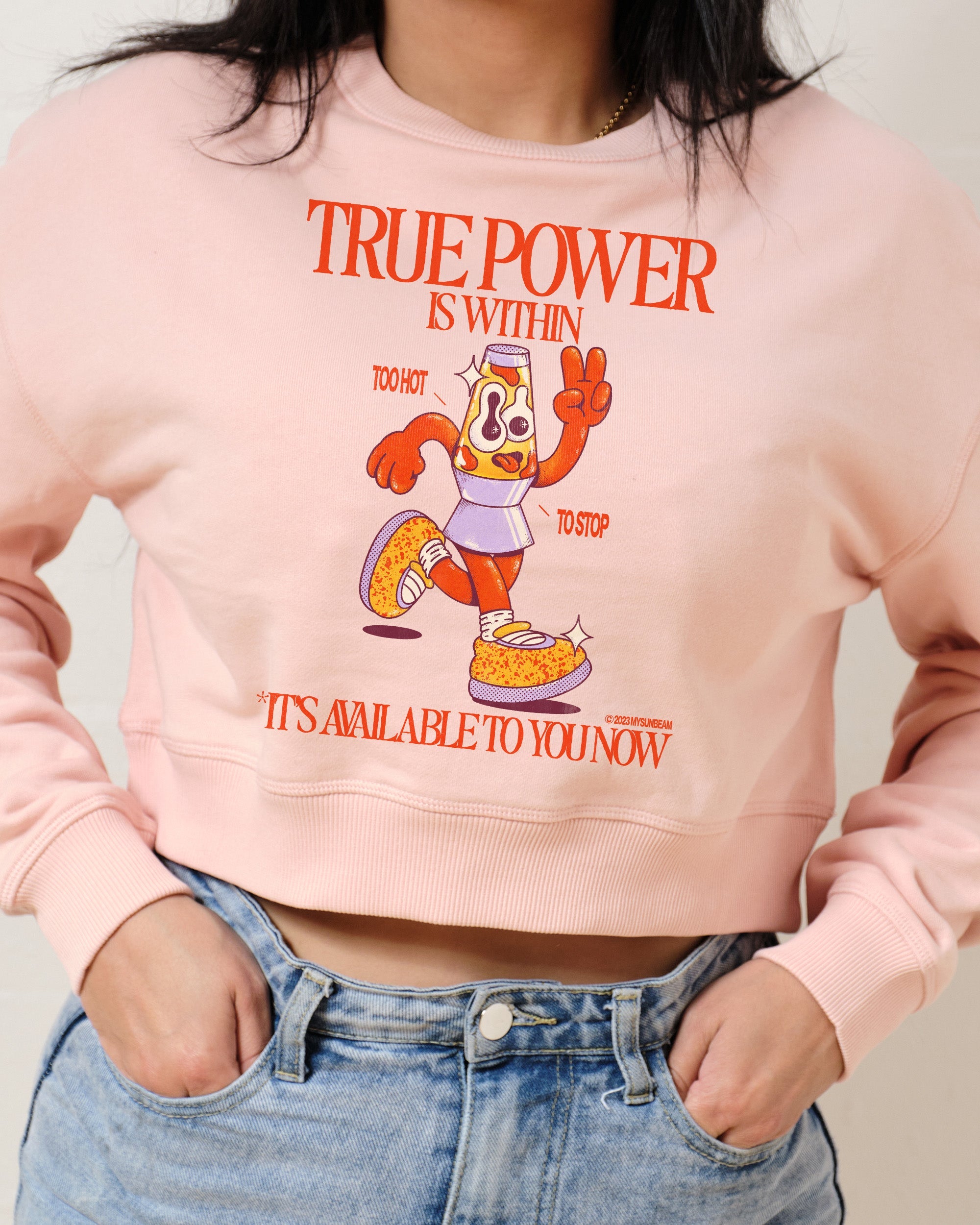 True Power Crop Jumper Australia Online Pink
