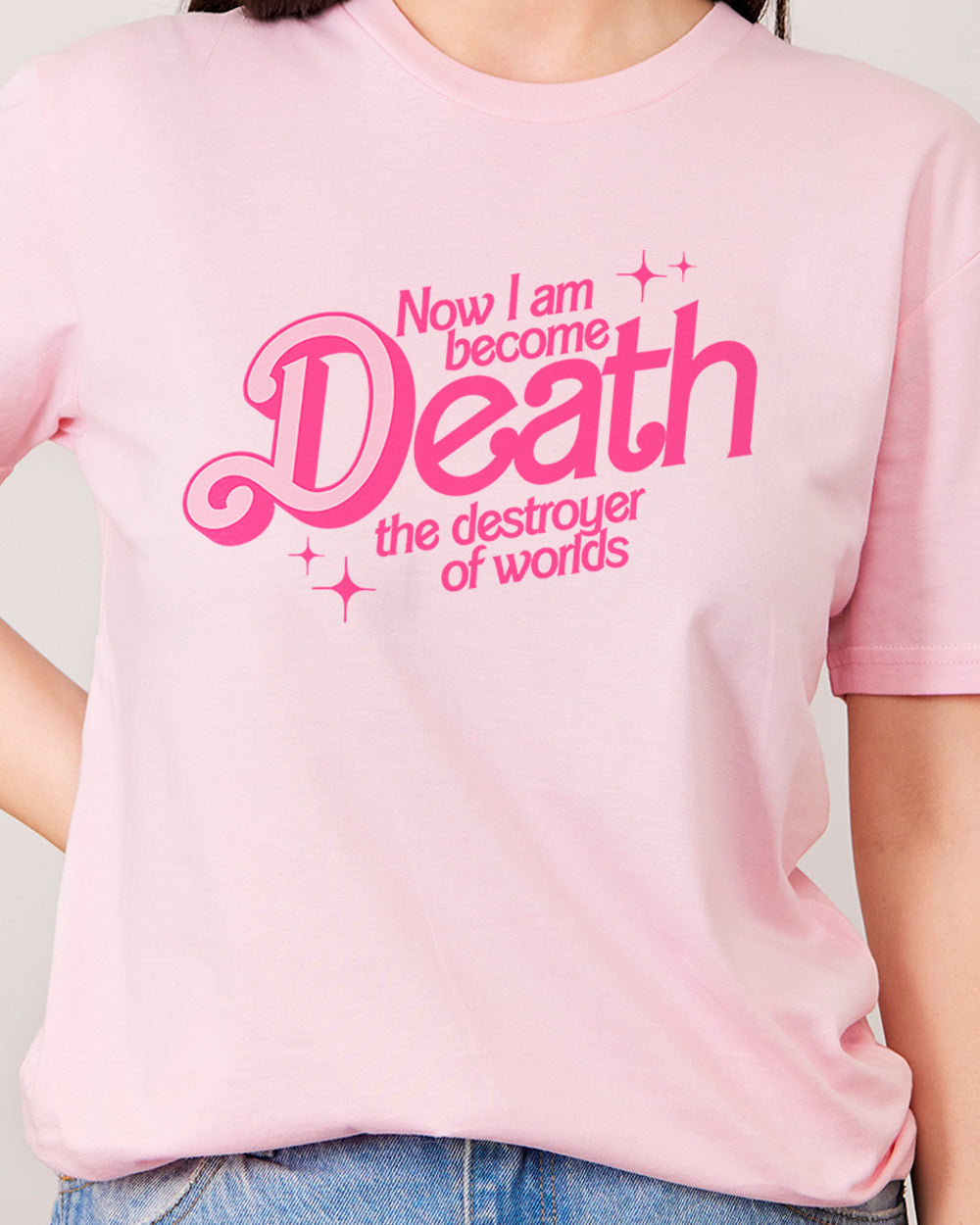 Death The Destroyer Of Worlds T-Shirt Pink