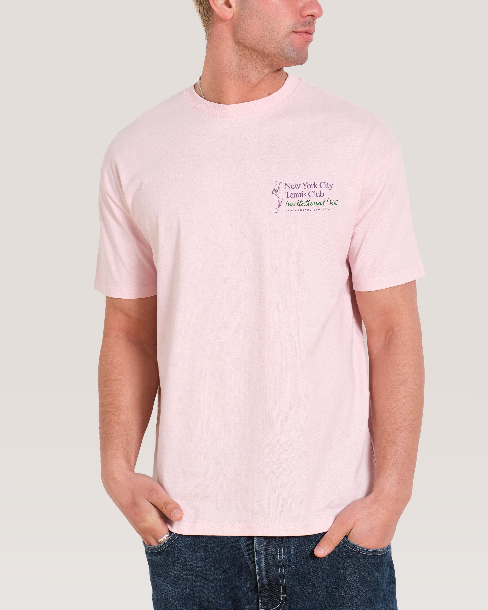 NYC Tennis Club Pink T-Shirt