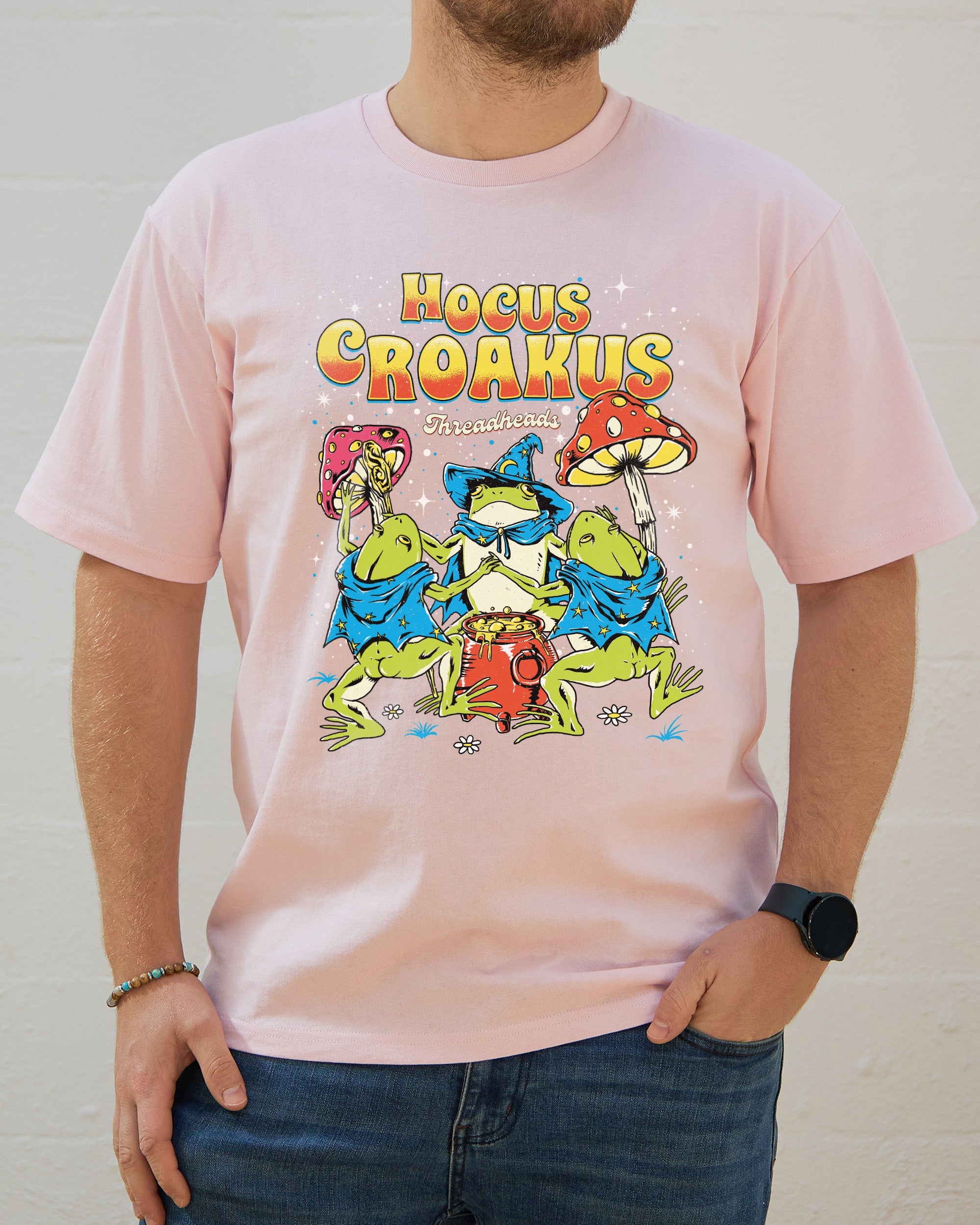 Hocus Croakus T-Shirt Australia Online Pink