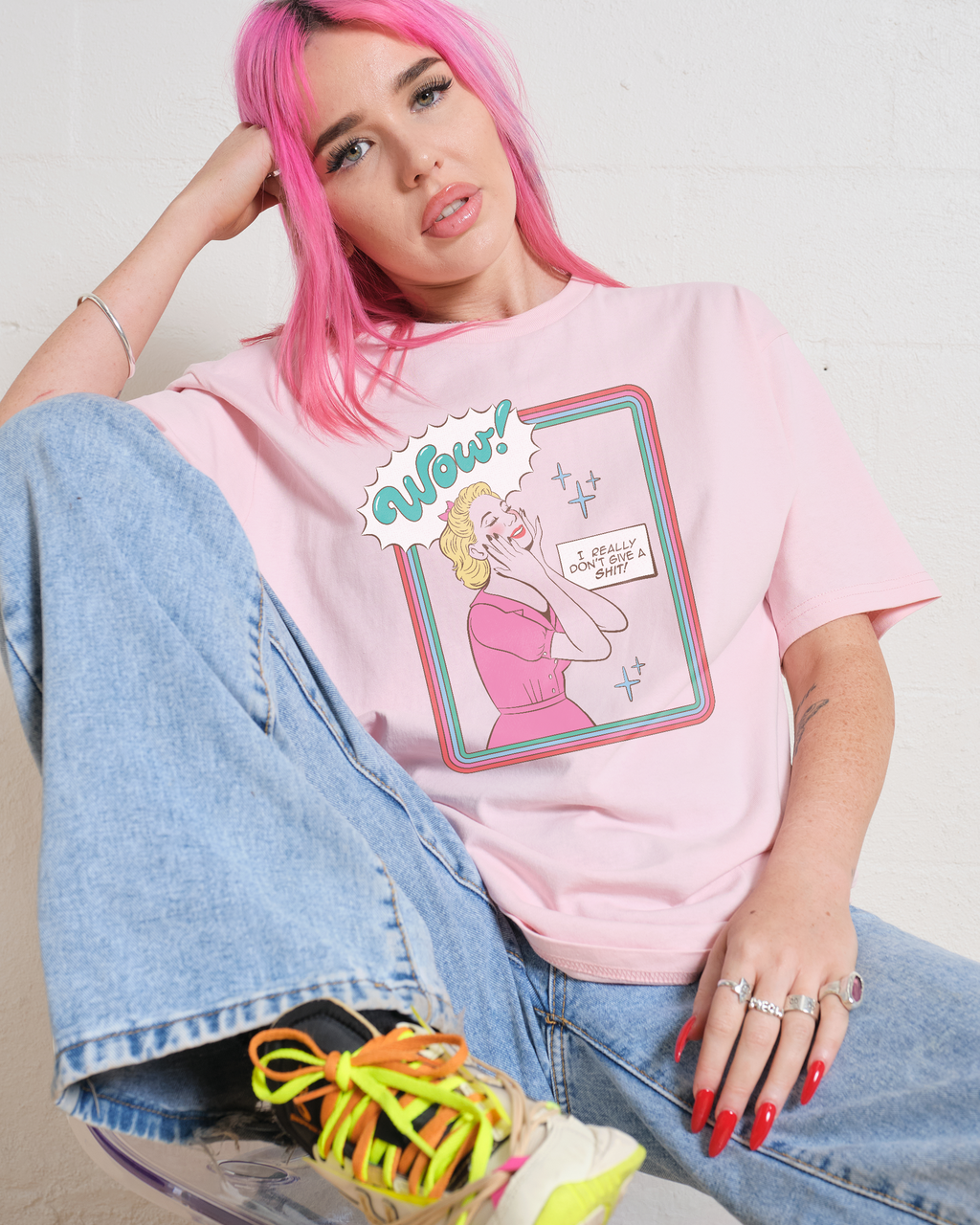 theredthread ♡ S logo fluffy bare tops THEREDTHREAD / ザレッド