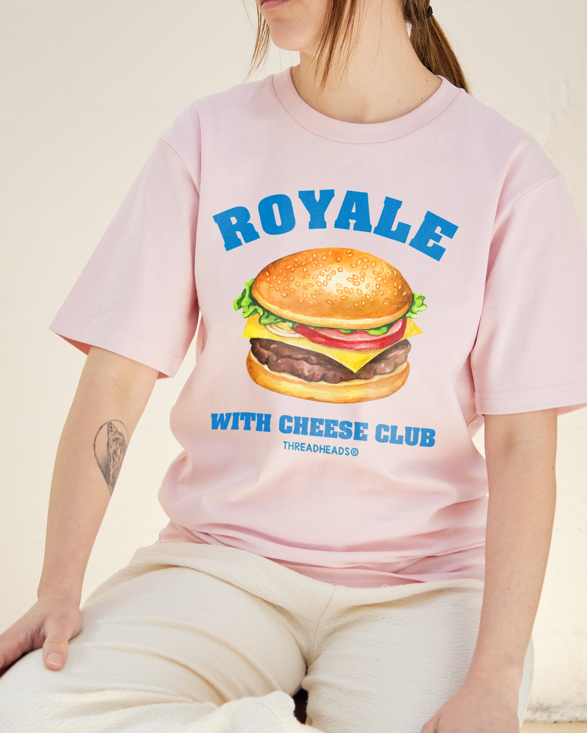Royale With Cheese T-Shirt Australia Online Pink