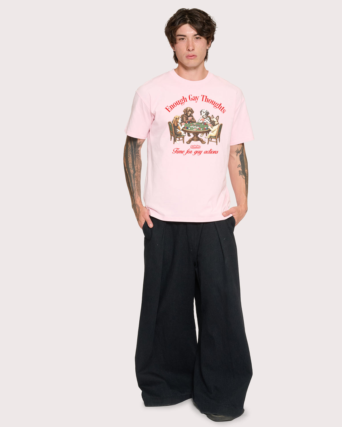 Enough Gay Thoughts Pink T-Shirt