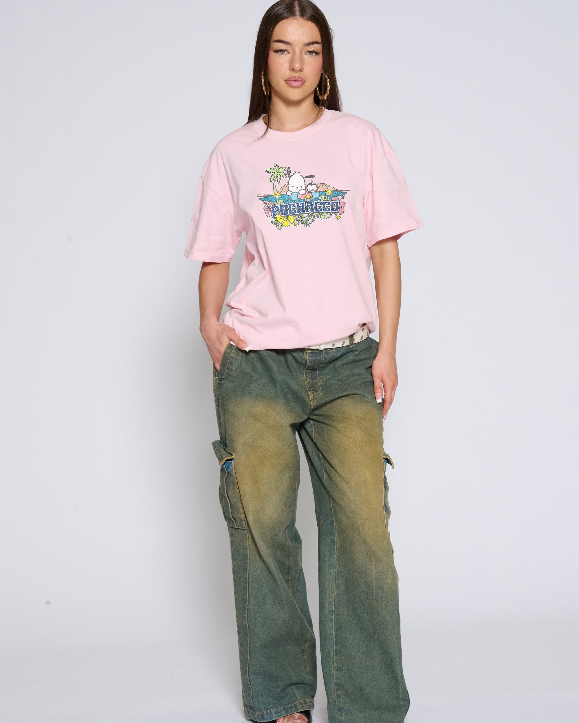 Pochacco Summer Friends T-Shirt Official Hello Kitty and Friends collab Threadheads