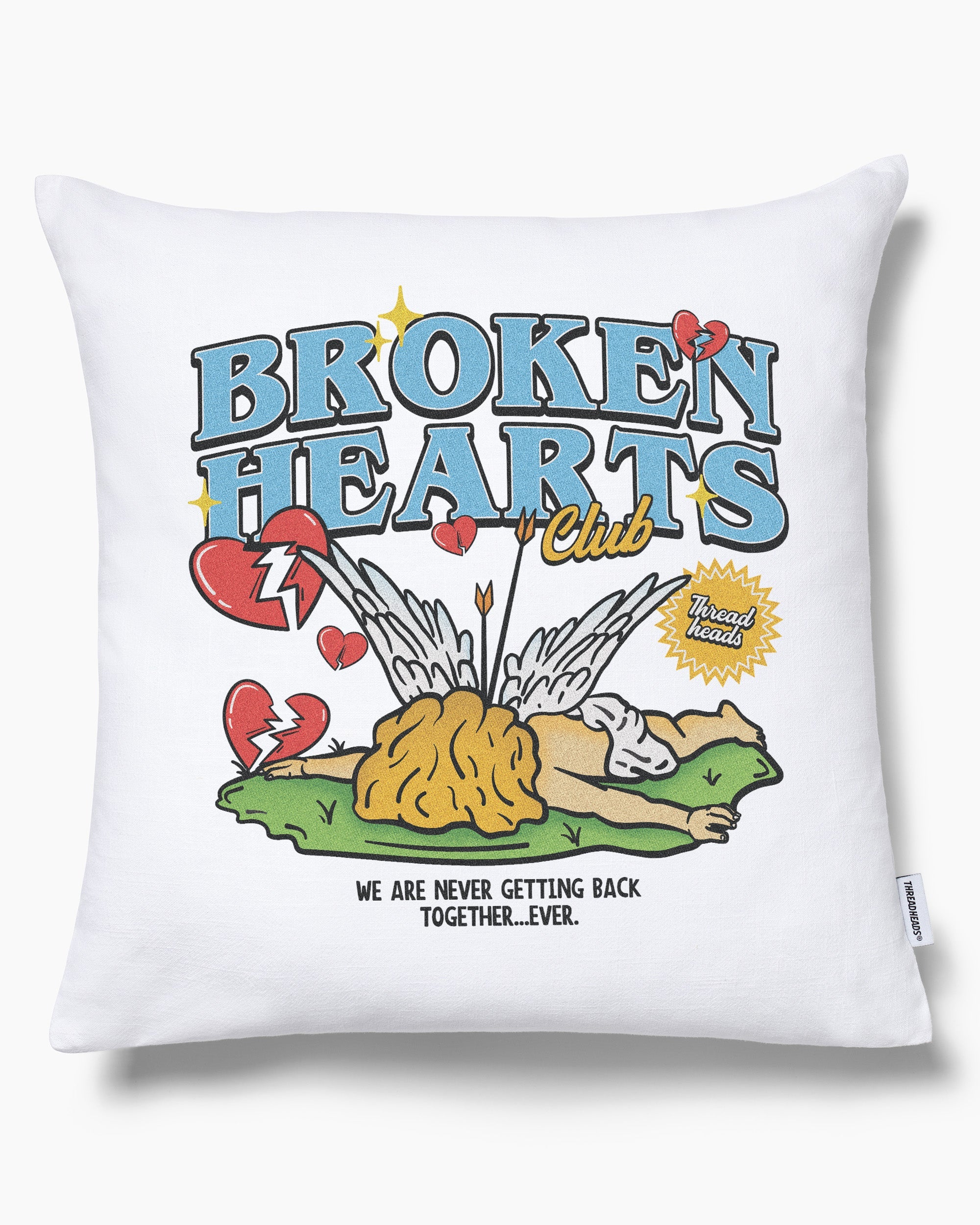 Broken Hearts Club Cushion Australia Online White