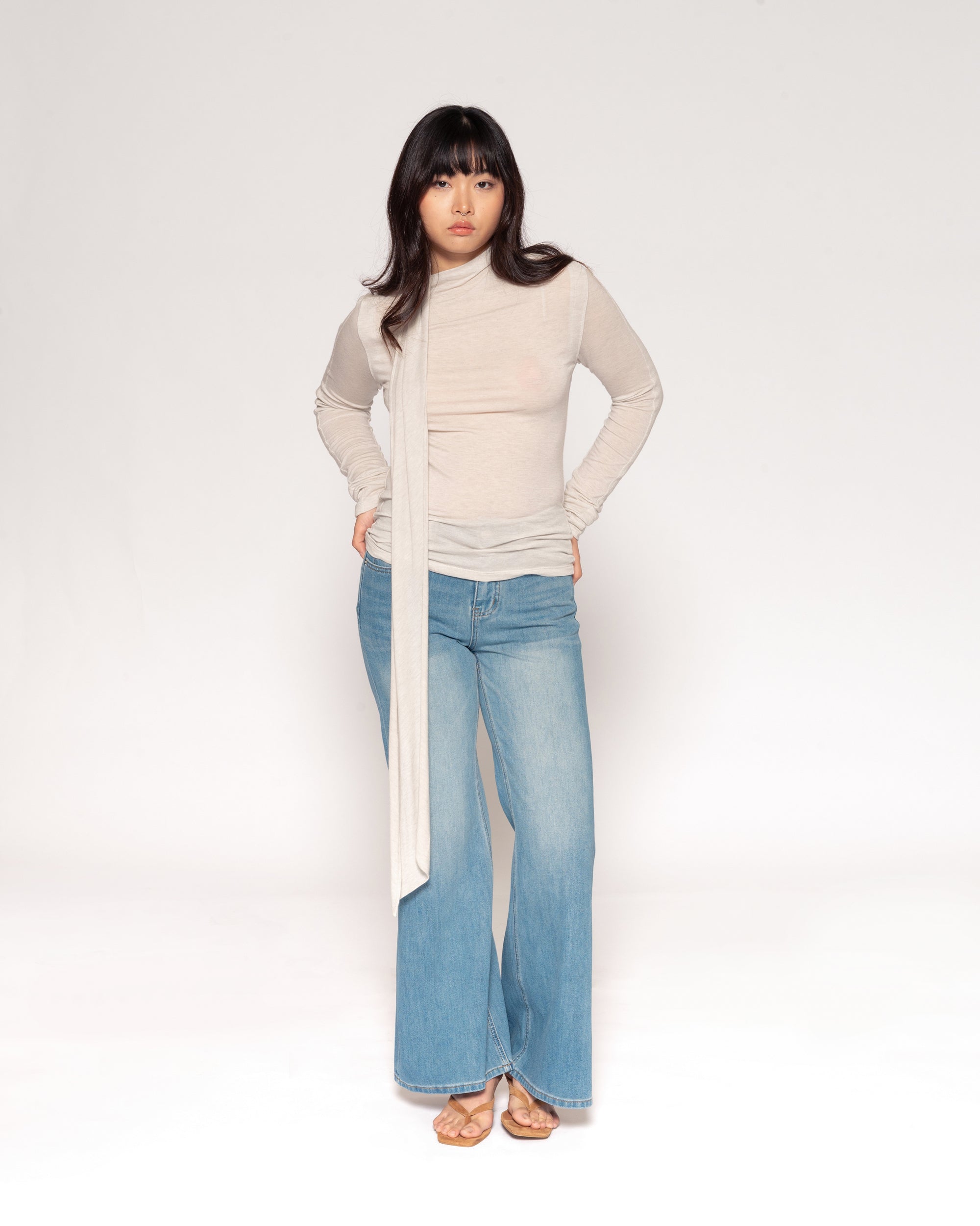 Strung Along Cream Long Sleeve