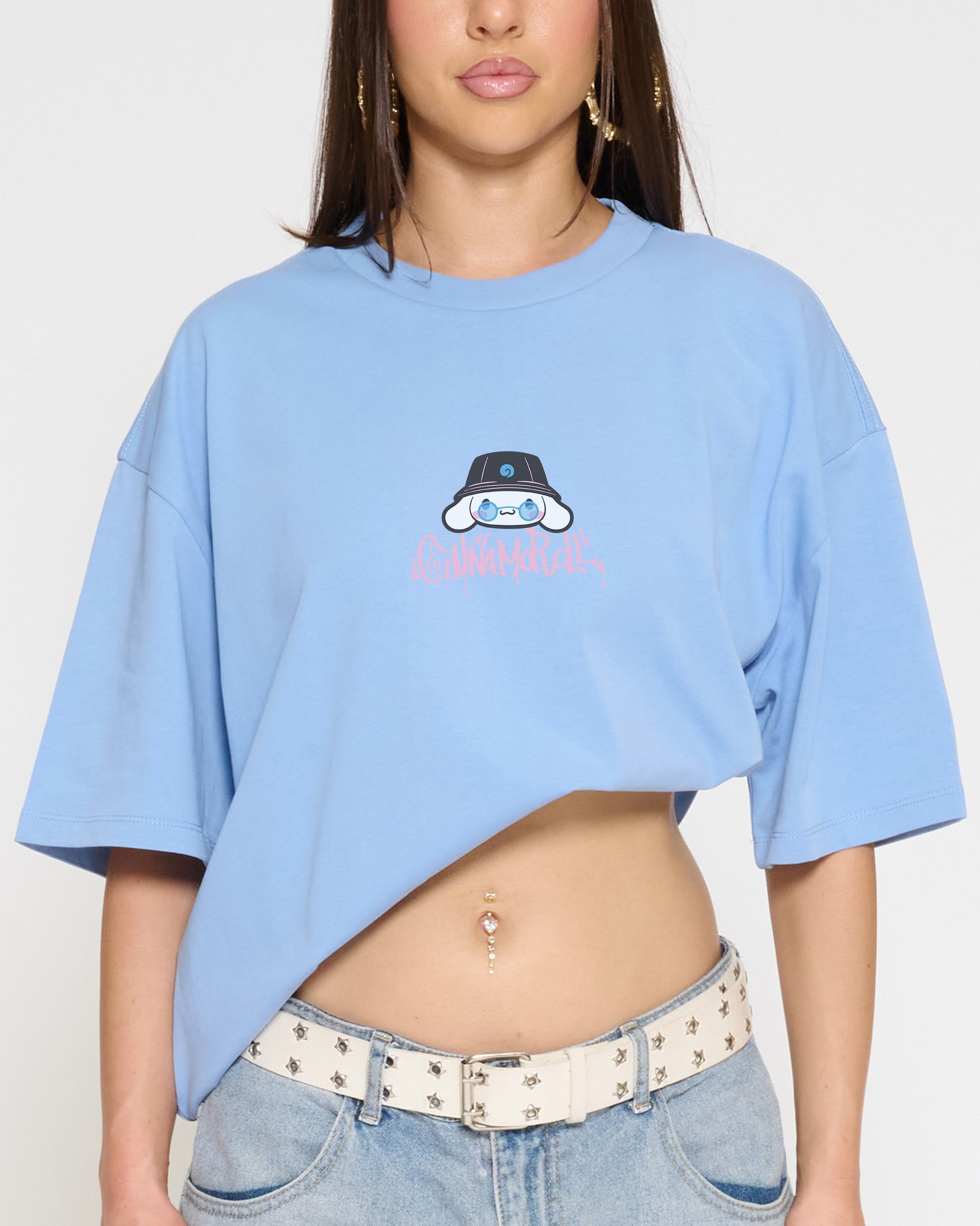 Cinnamoroll Street Oversized Tee Official Hello Kitty and Friends collab Threadheads