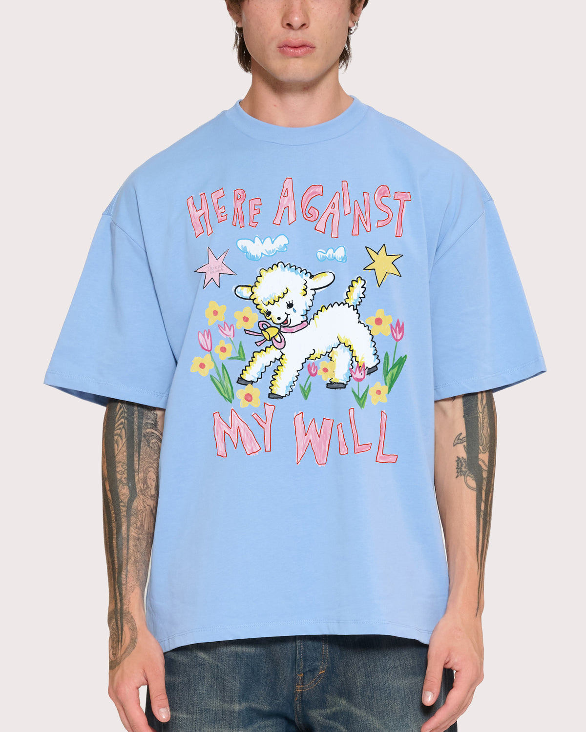 Here Against My Will Oversized Tee