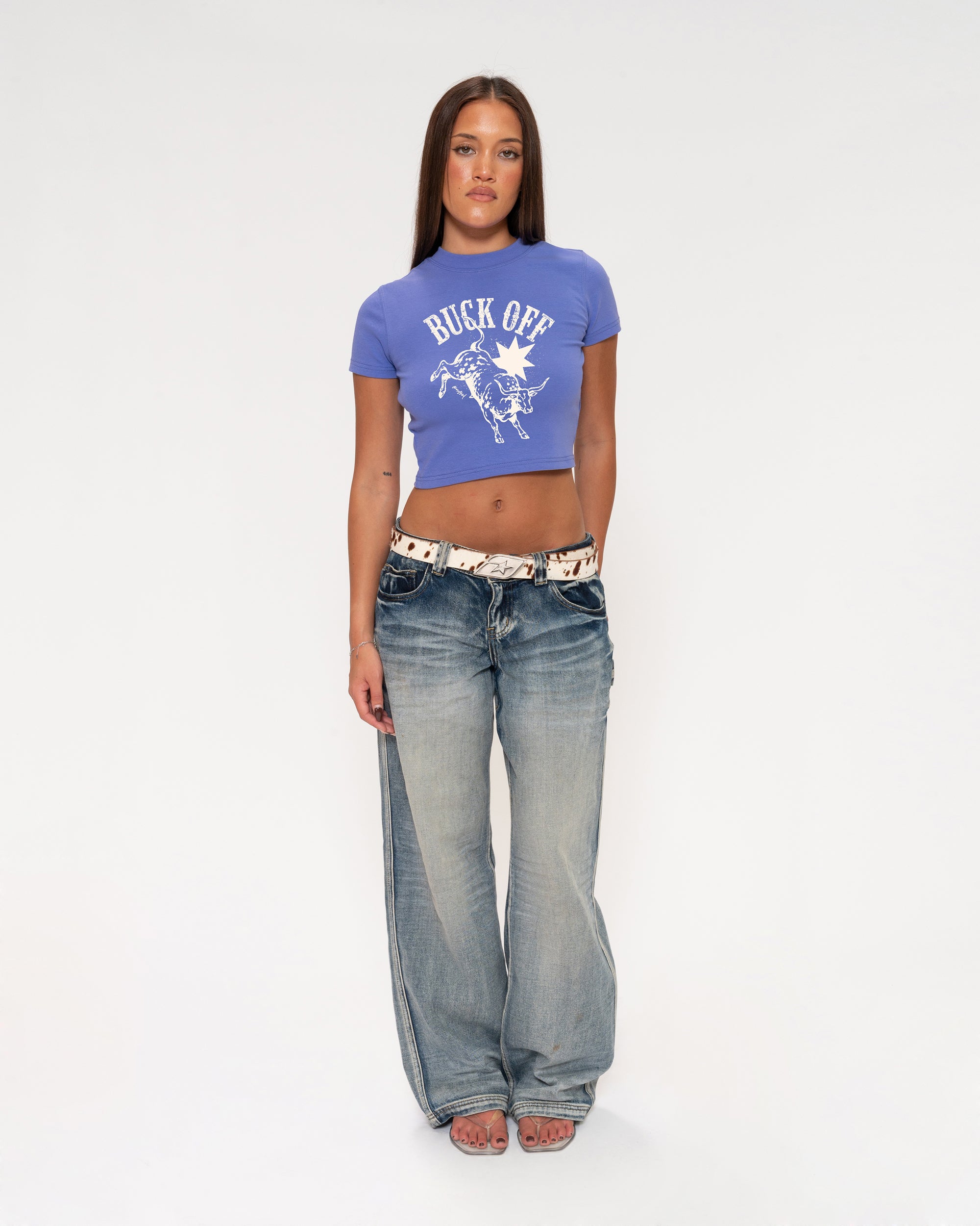Buck Off Purple Baby Tee