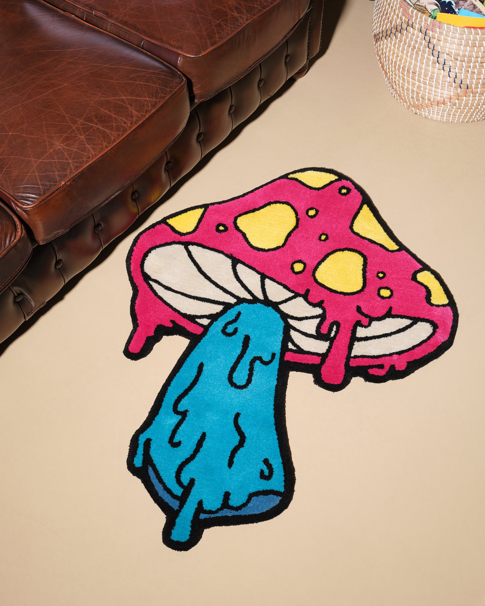 Drippy Mushroom Rug