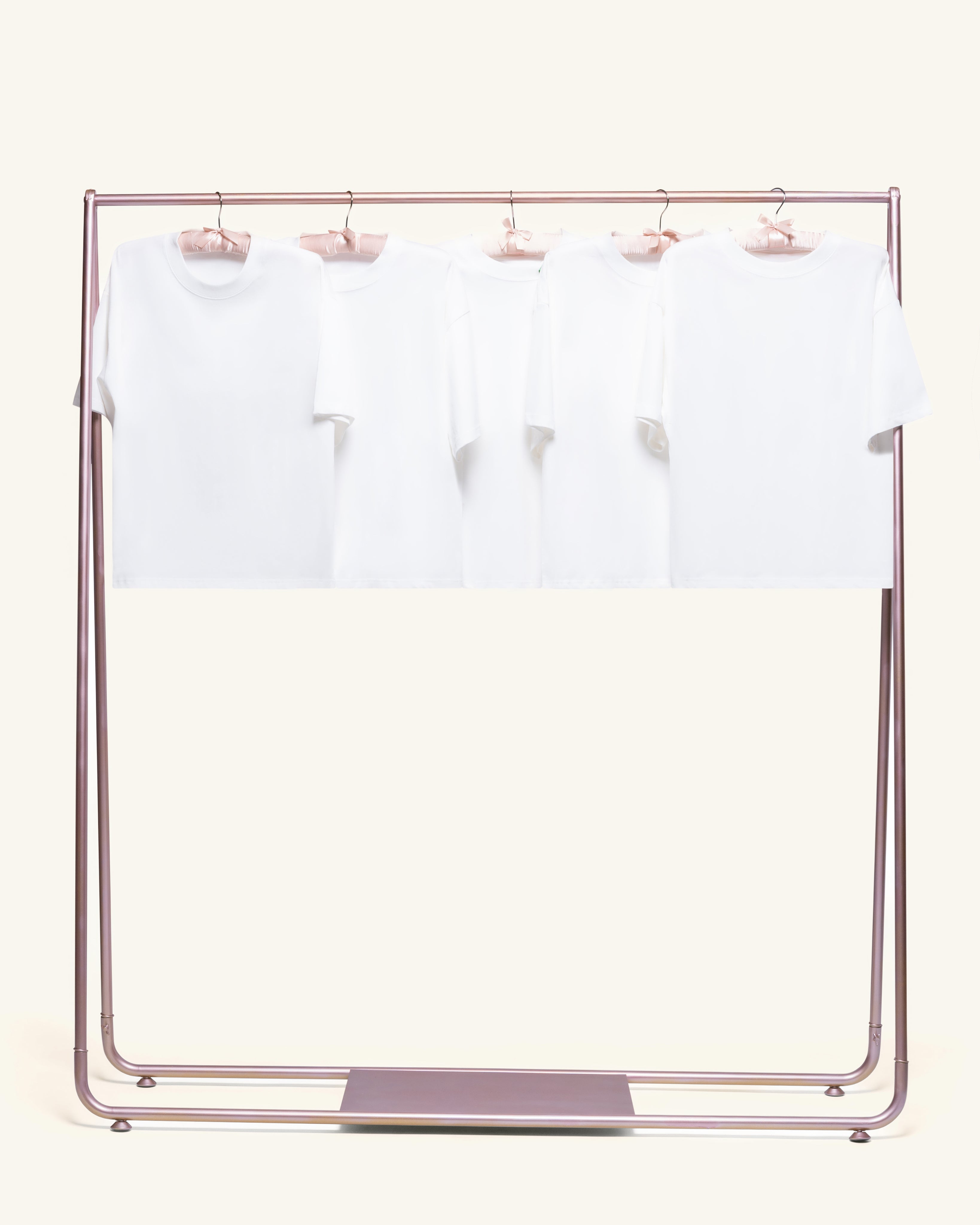 Boxy Crop Tee 5-Pack: White