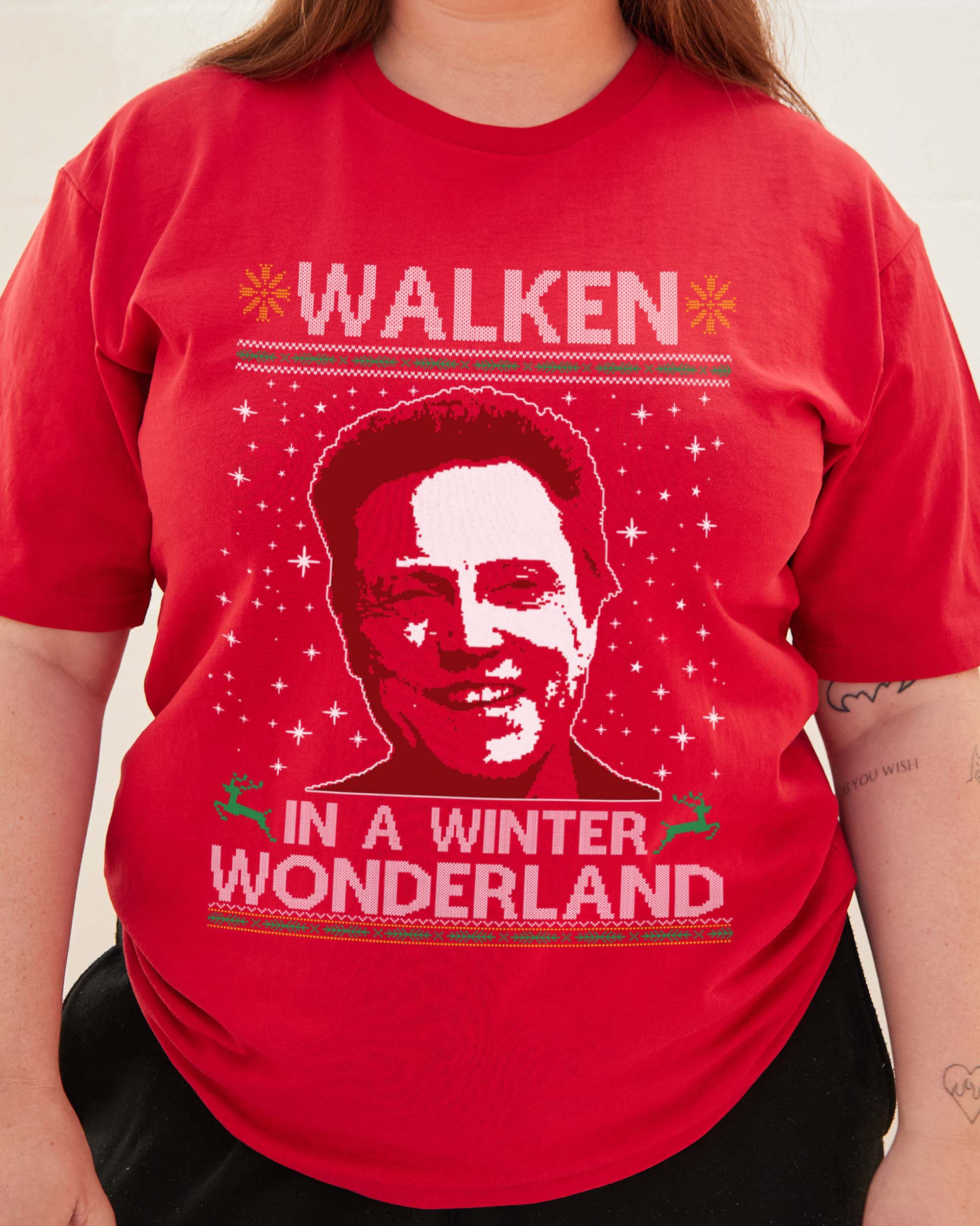 Walken In A Winter Wonderland T-Shirt Australia Online Red