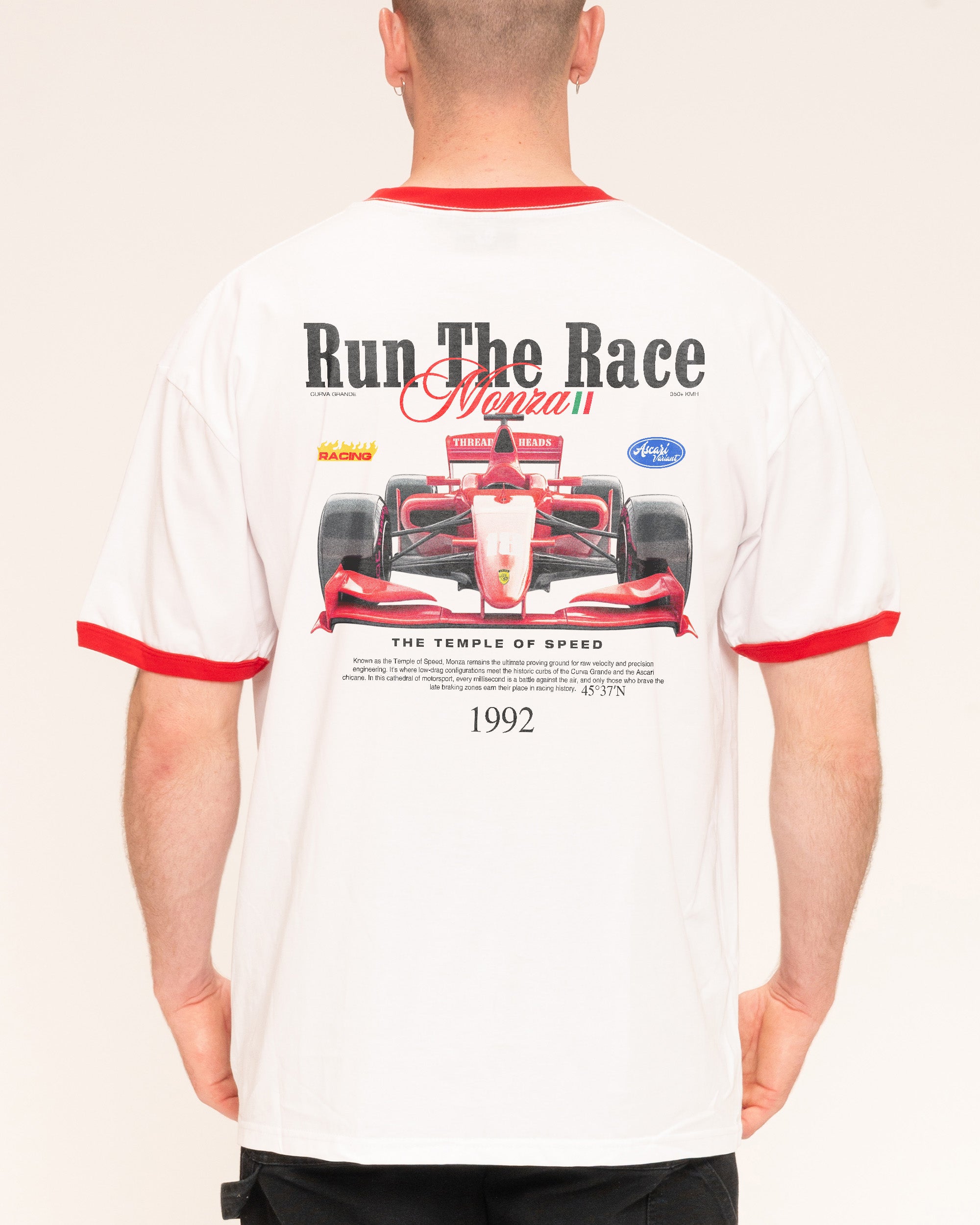 Run the Race Red Ringer T-Shirt
