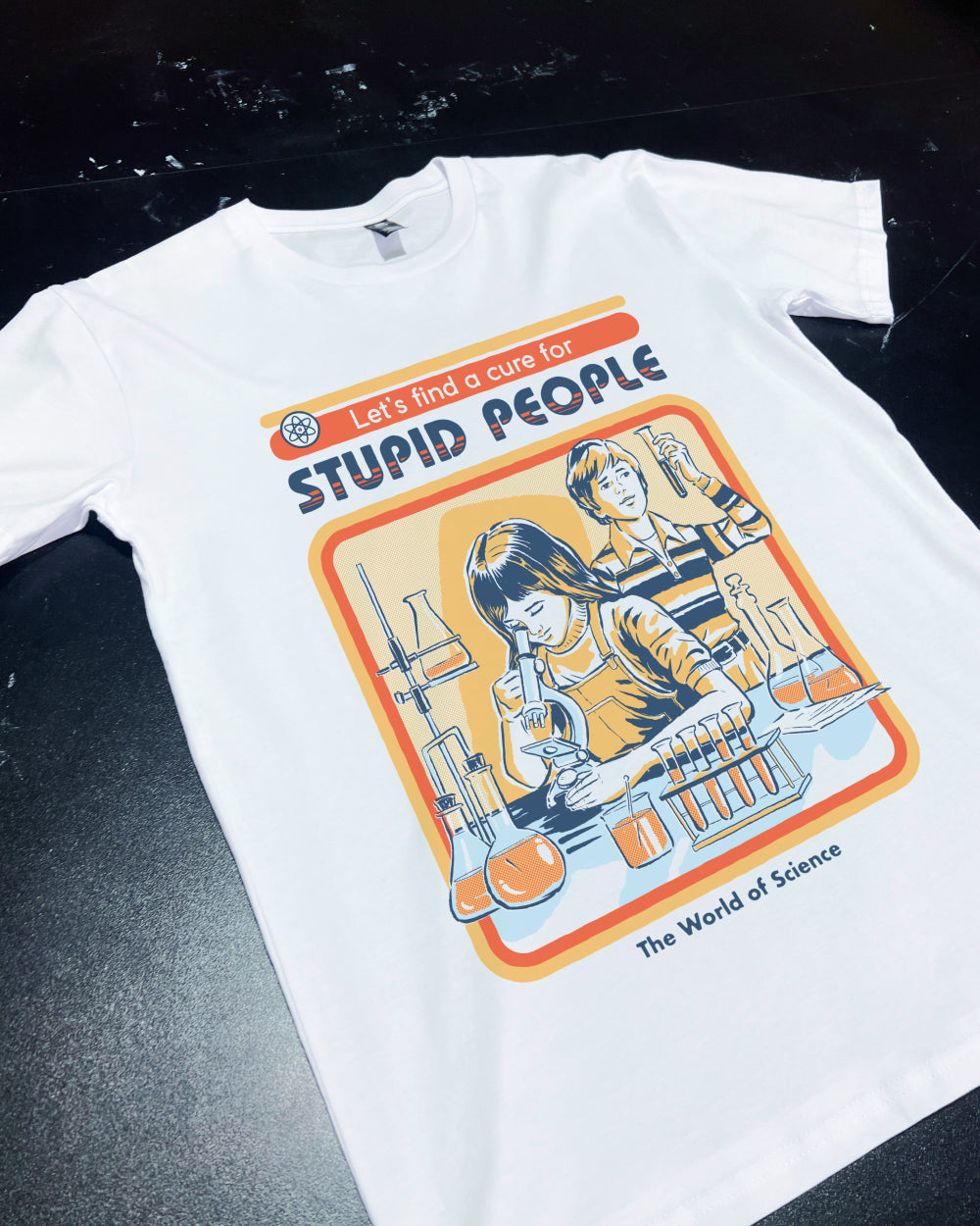 Cure for Stupid People T Shirt Offensive Funny Tee Mens Womens Science  Monkey Graphic Hilarious Sarcastic Rude Saying
