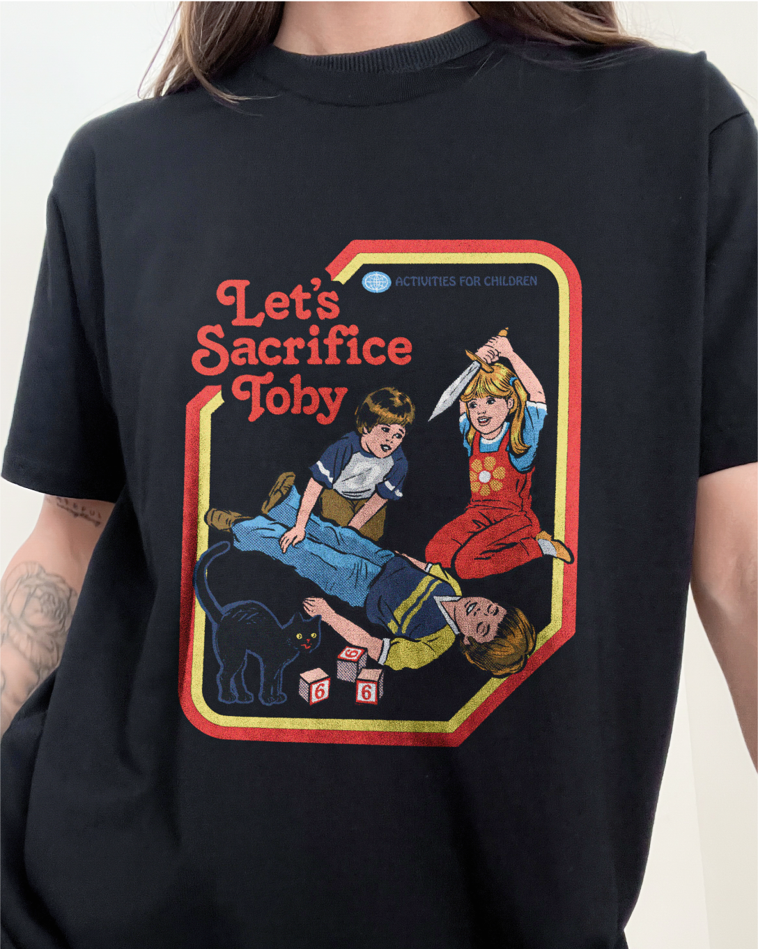Let's Sacrifice Toby T-Shirt Australia Online #colour_black