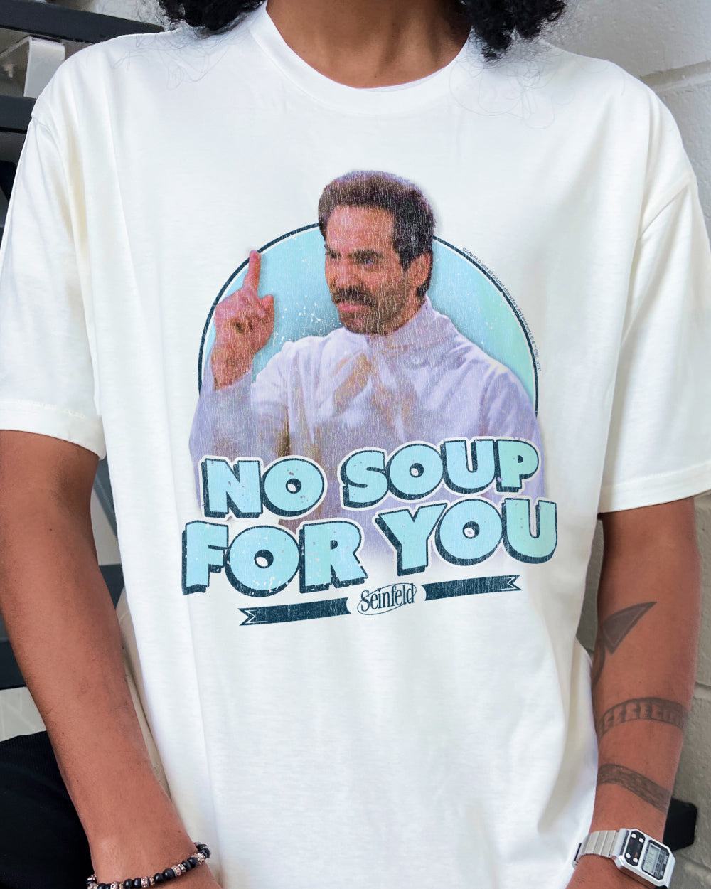 No Soup for You T-Shirt Australia Online White