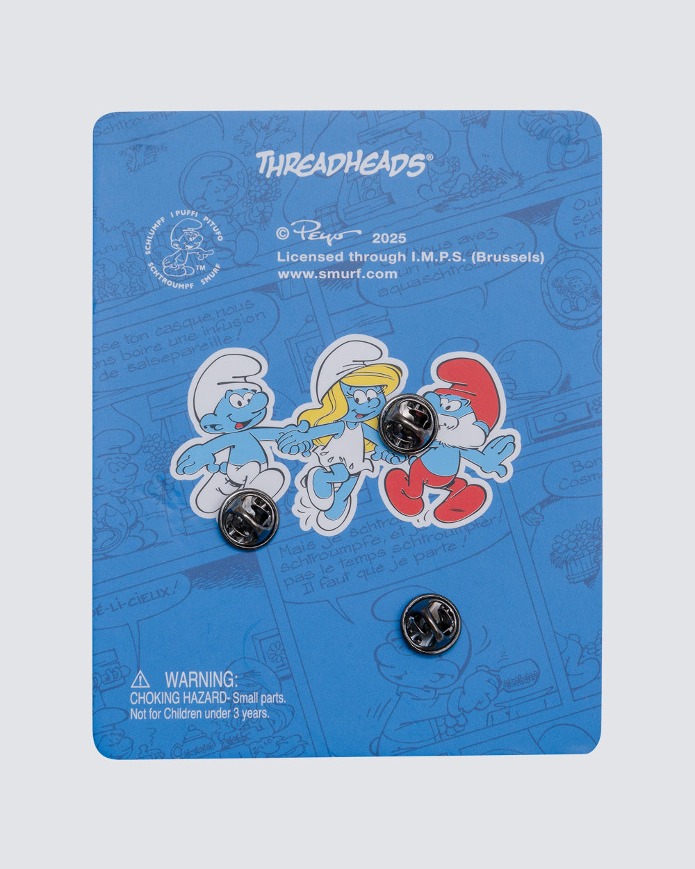 Smurfs Characters Enamel Pin Set
