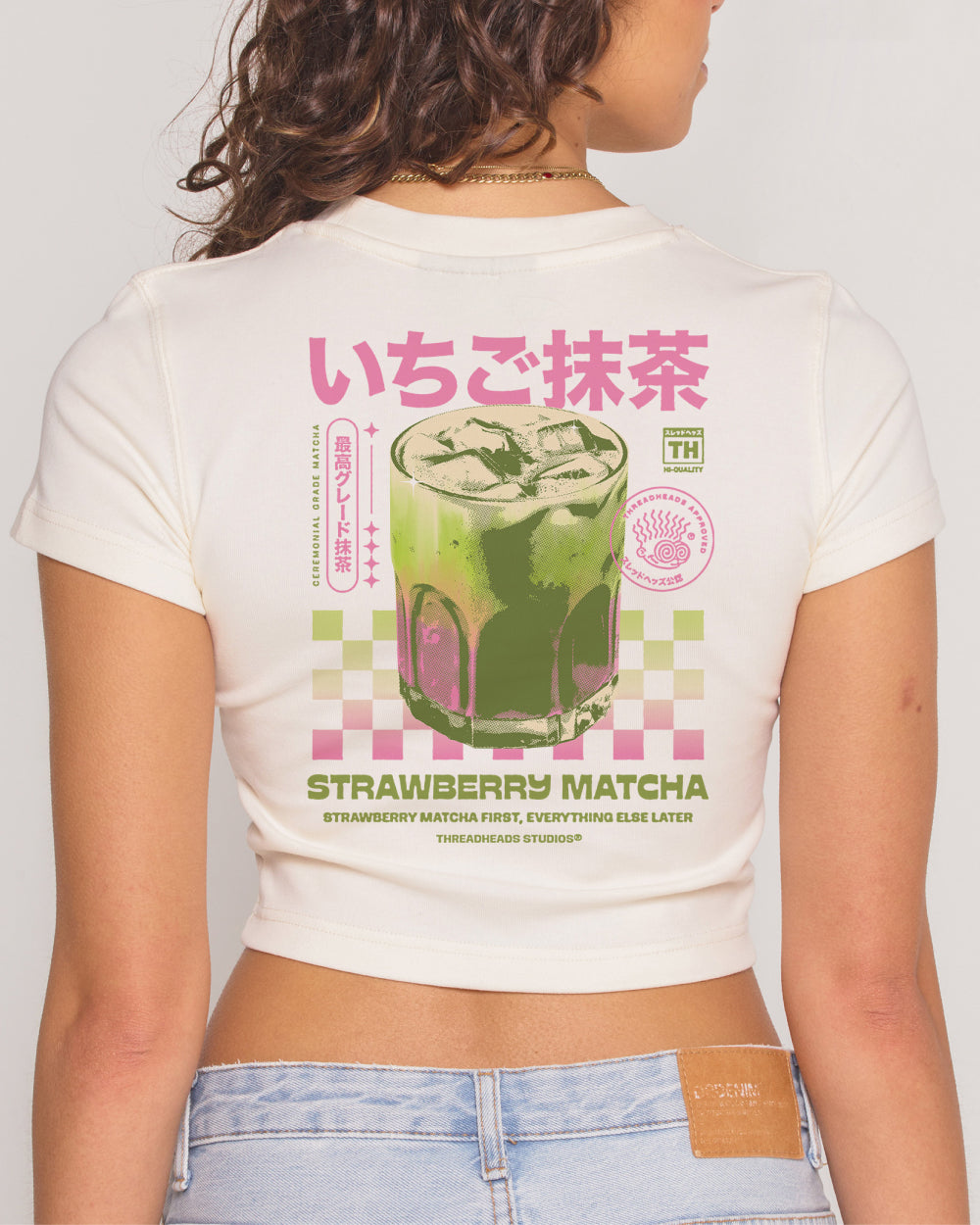 Strawberry Matcha Baby Tee Threadheads Australia Online