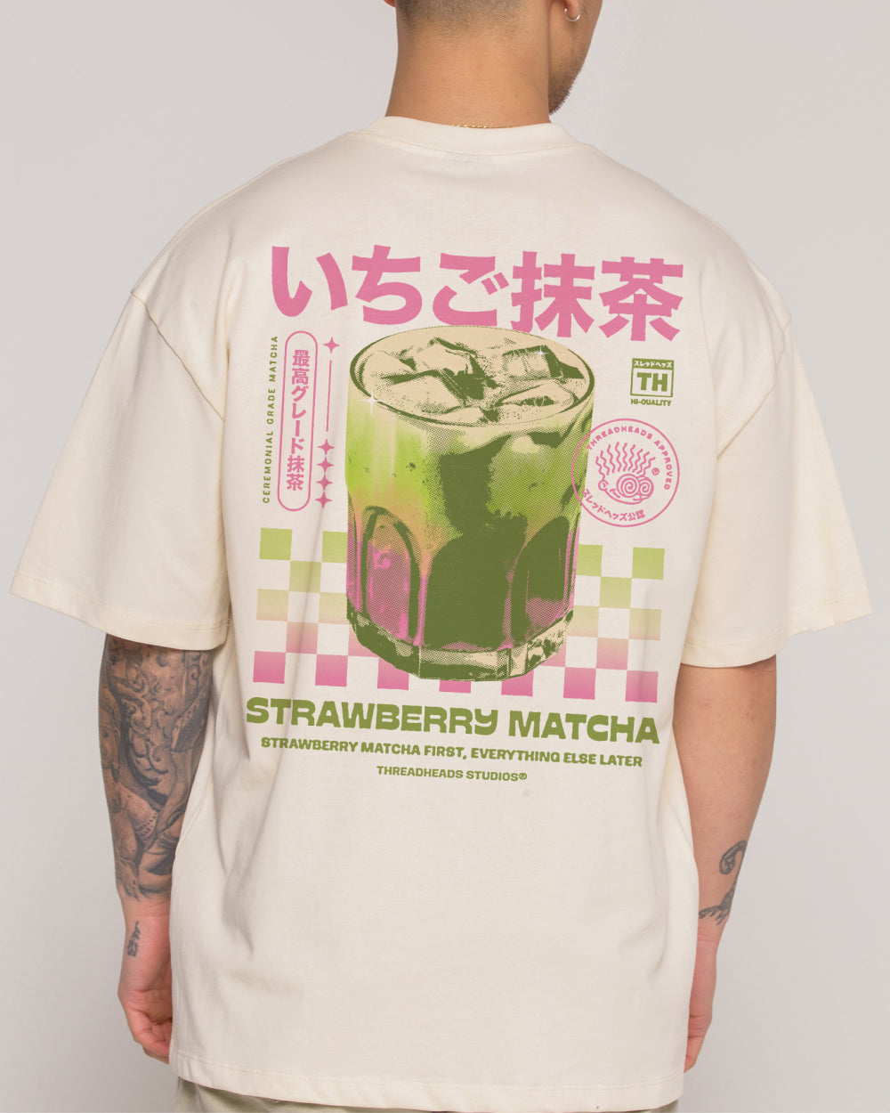 Strawberry Matcha Oversized Tee Threadheads Australia Online