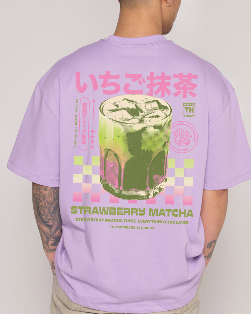 Strawberry Matcha Oversized Tee Threadheads Australia Online