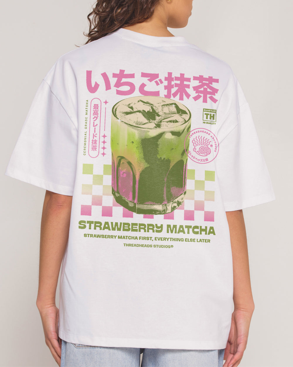 Strawberry Matcha Oversized Tee Threadheads Australia Online