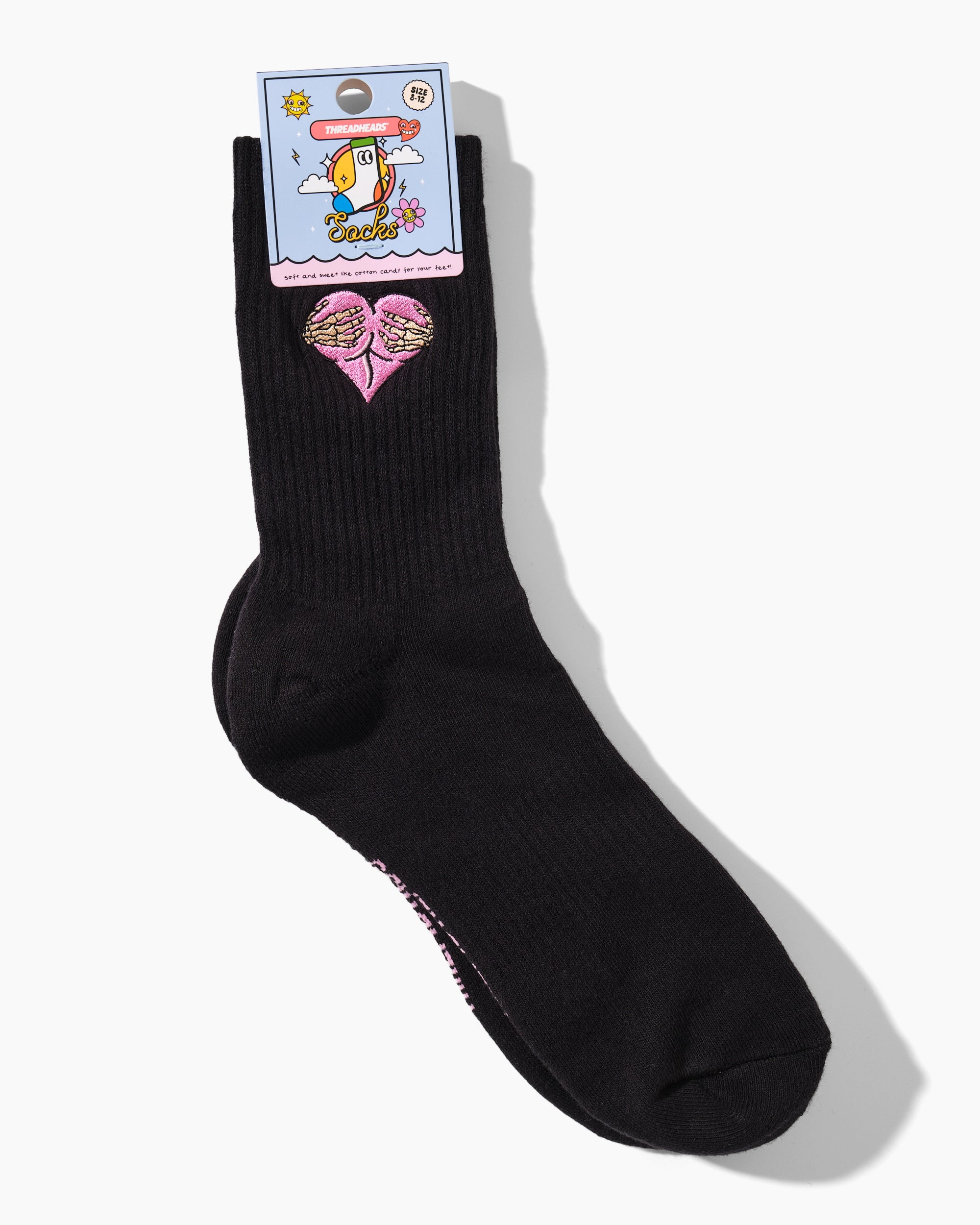 Skeleton Hearts Socks