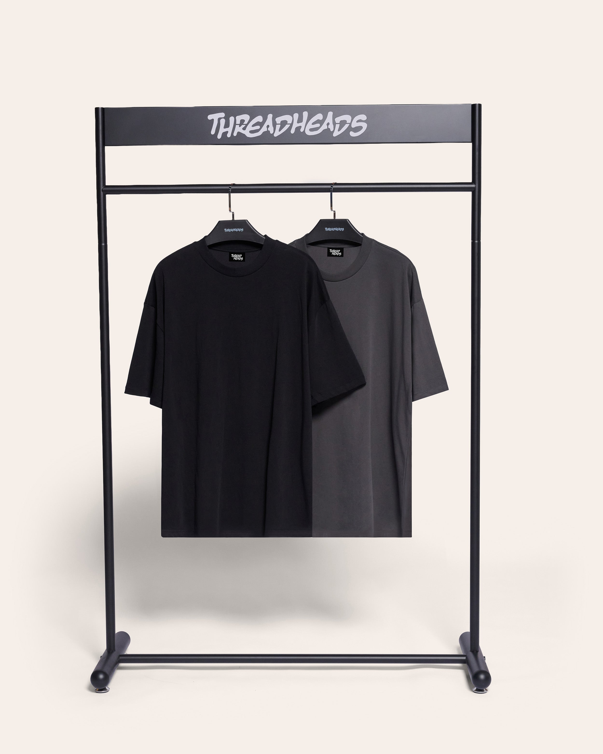 Oversized Tee 2 Pack: Black, Charcoal