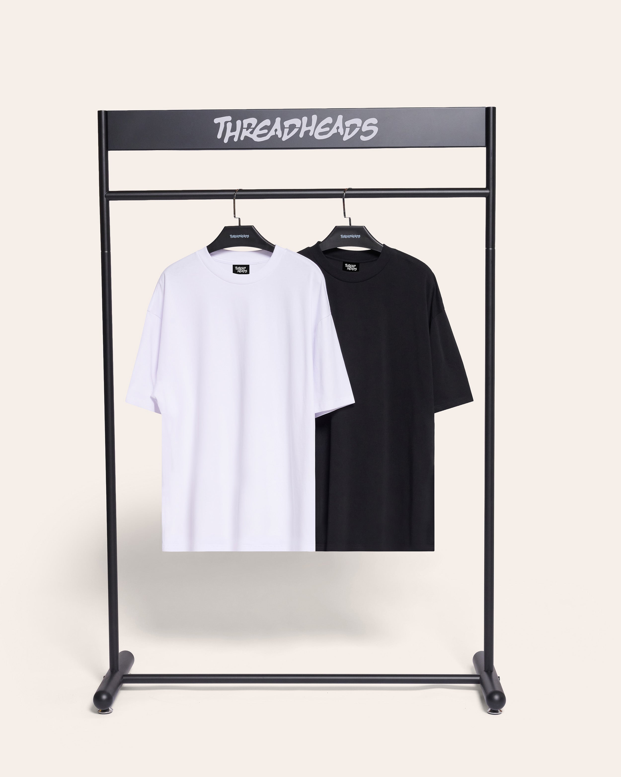 Oversized Tee 2-Pack: Black, White