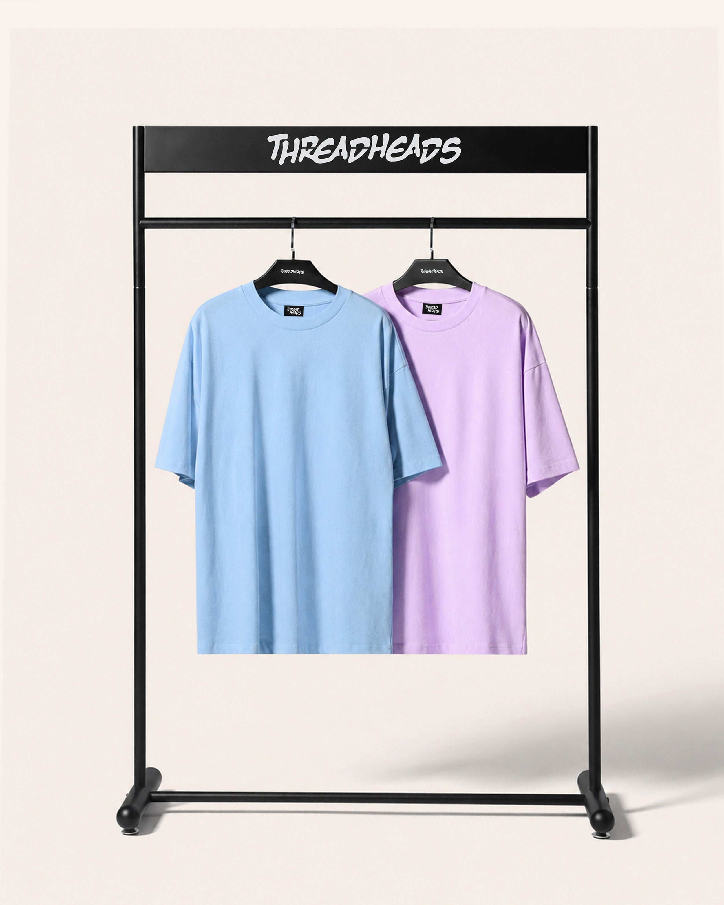 Oversized Tee 2 Pack: Powder Blue, Lilac | Threadheads USA