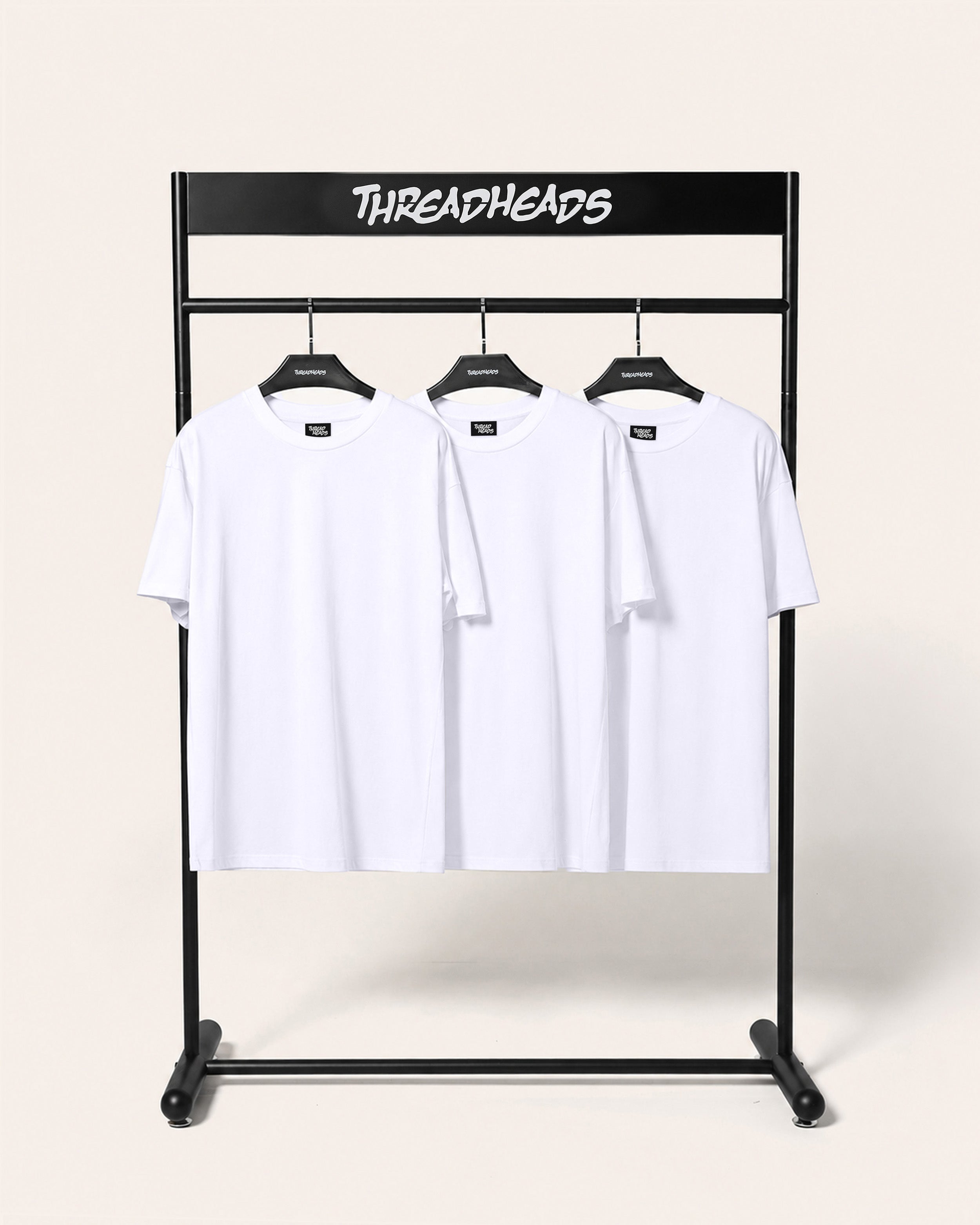 Oversized Tee 3 Pack: White | Threadheads USA