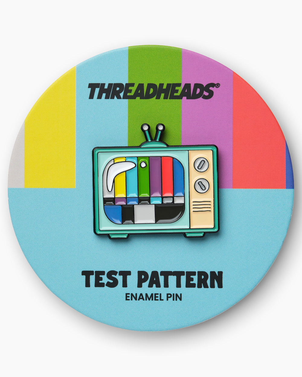 Test Pattern TV Enamel Pin | Threadheads Exclusive
