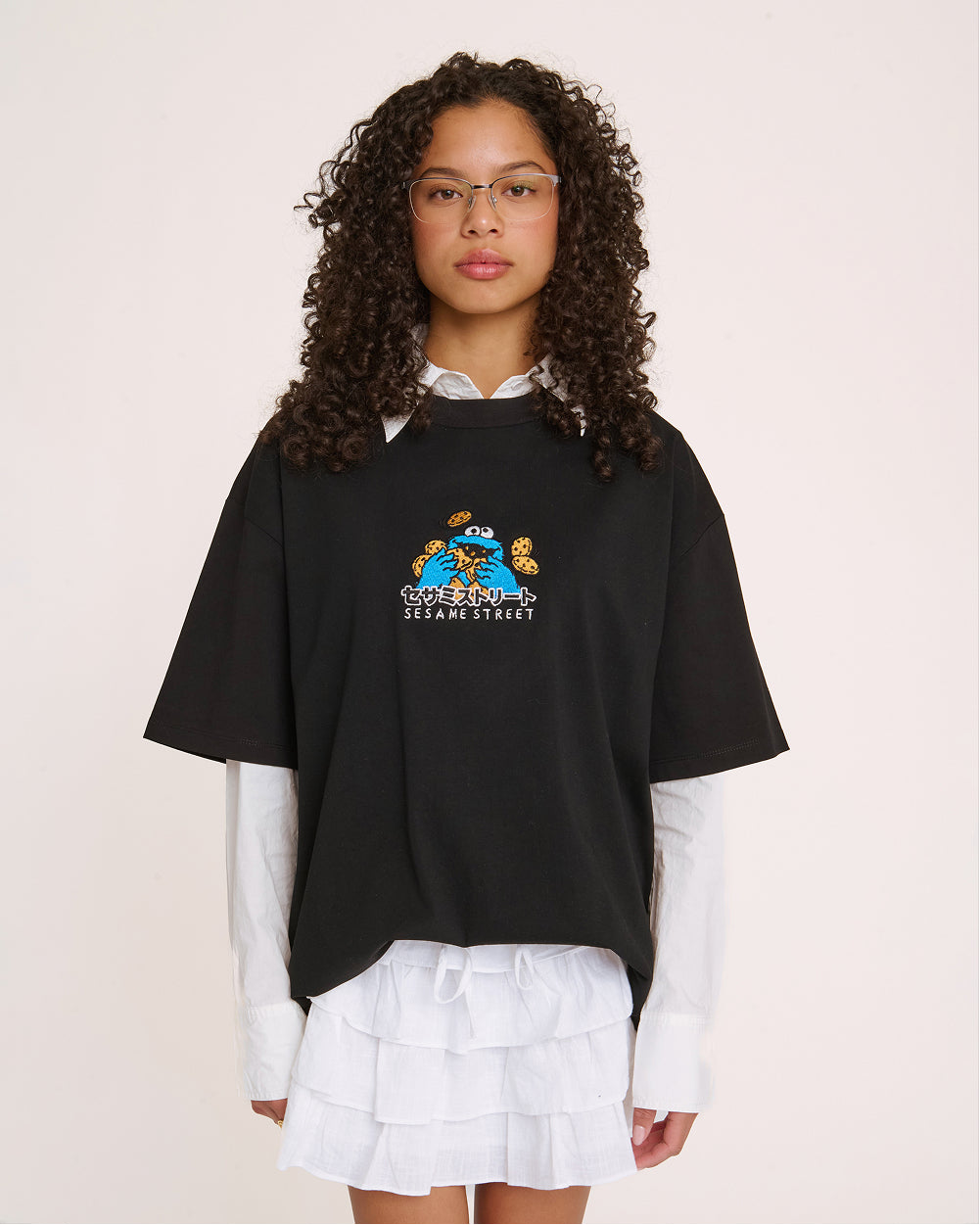 Tokyo Sweet Treat Cookie Monster Oversized Tee | Official Sesame