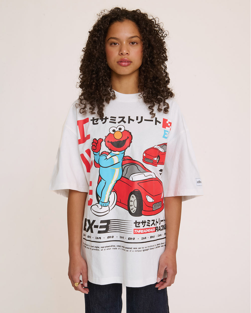 セサミストリート Elmo Tokyo Drift Oversized Tee | Official Sesame Street