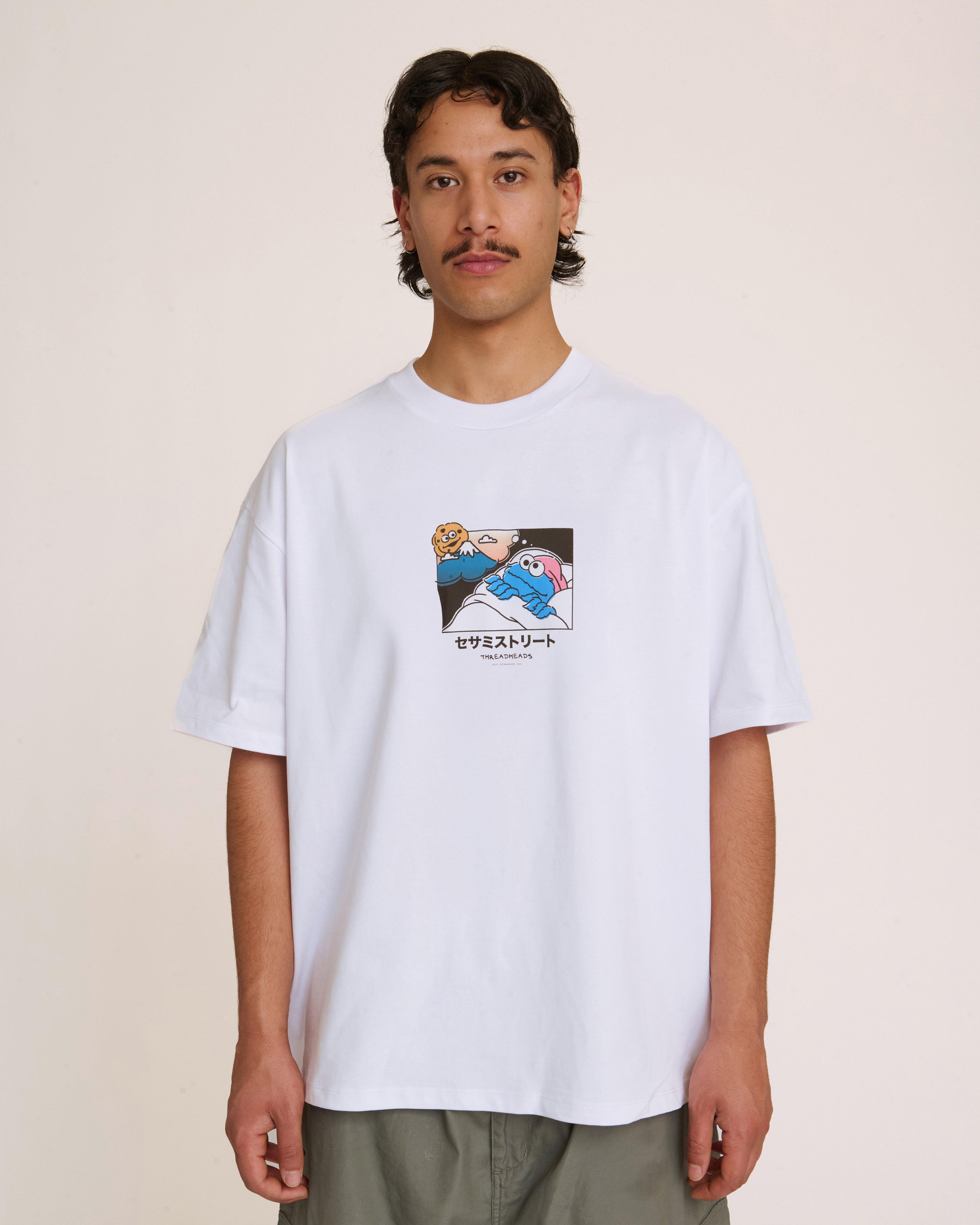Cookie Monster Fuji Dreaming Oversized Tee | Official Sesame