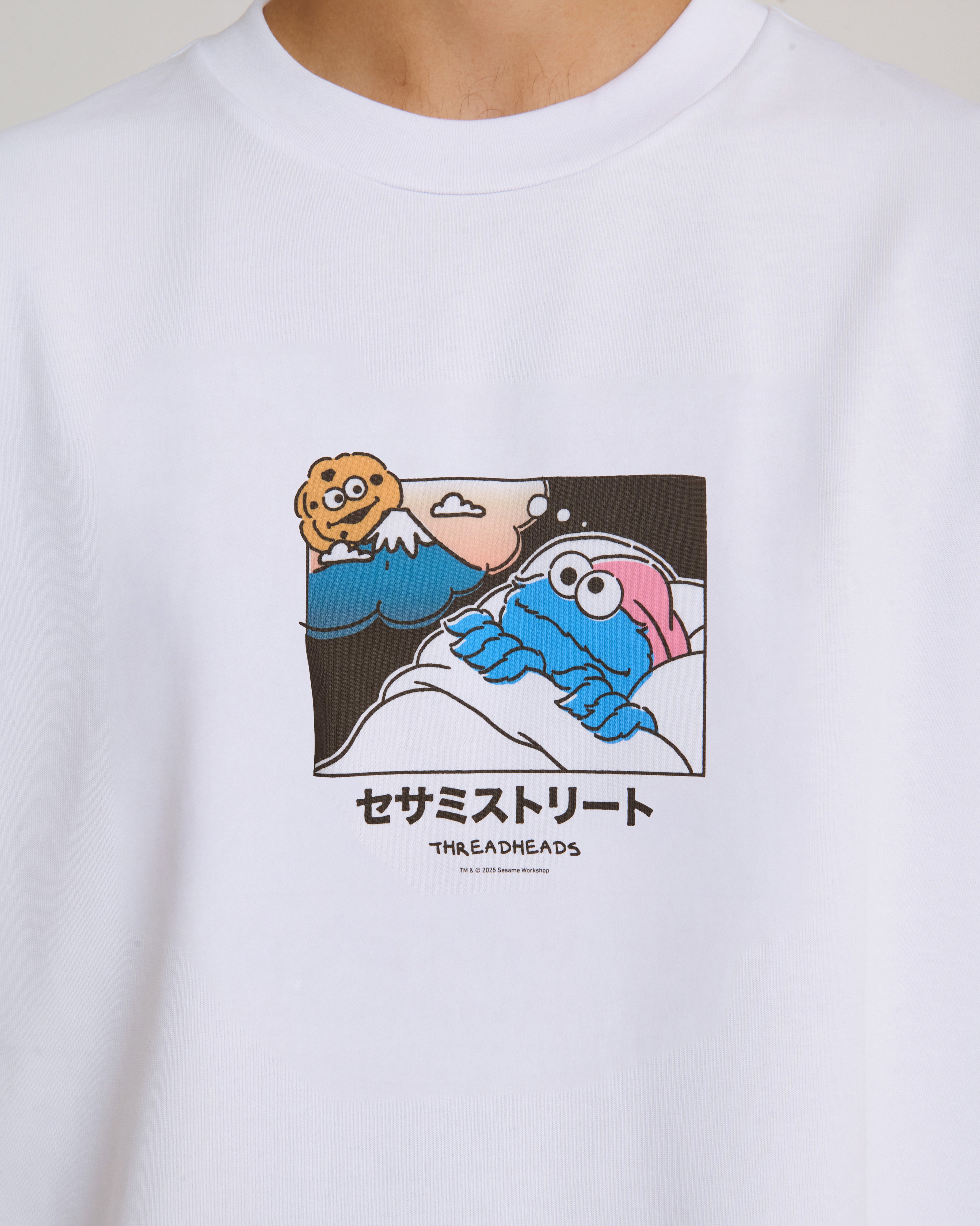 Cookie Monster Fuji Dreaming Oversized Tee | Official Sesame