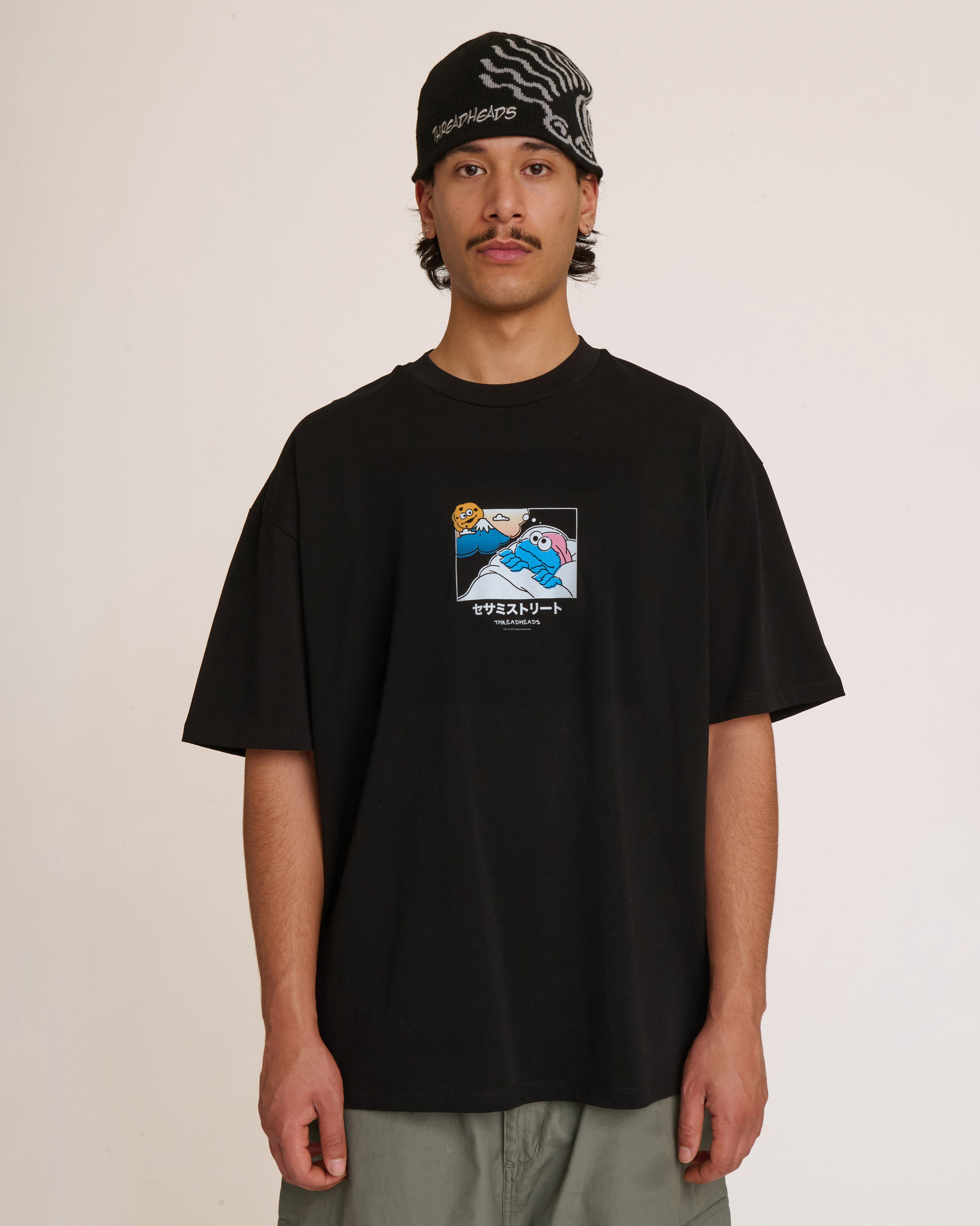 Cookie Monster Fuji Dreaming Oversized Tee | Official Sesame
