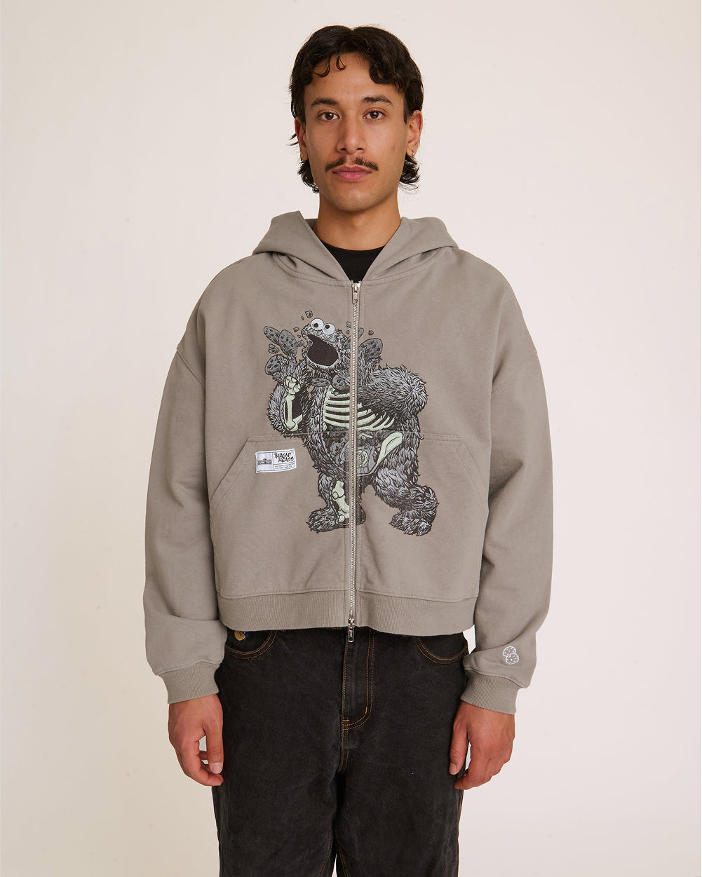 Japanese Cookie Monster Anatomy Hoodie | Official Sesame Street
