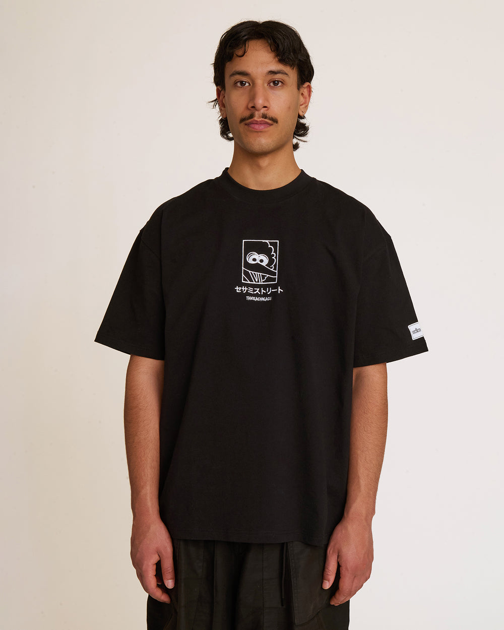 20SS Garmentsdye oversized Tshirtsモーガン蔵人 Minimal Japanese Big Bird Oversized Tee | Official Sesame Street