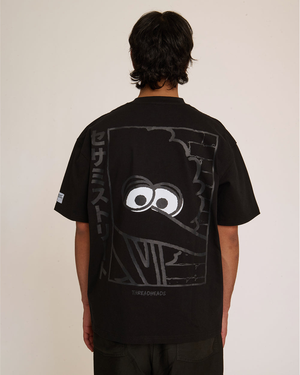20SS Garmentsdye oversized Tshirtsモーガン蔵人 Minimal Japanese Big Bird Oversized Tee | Official Sesame Street