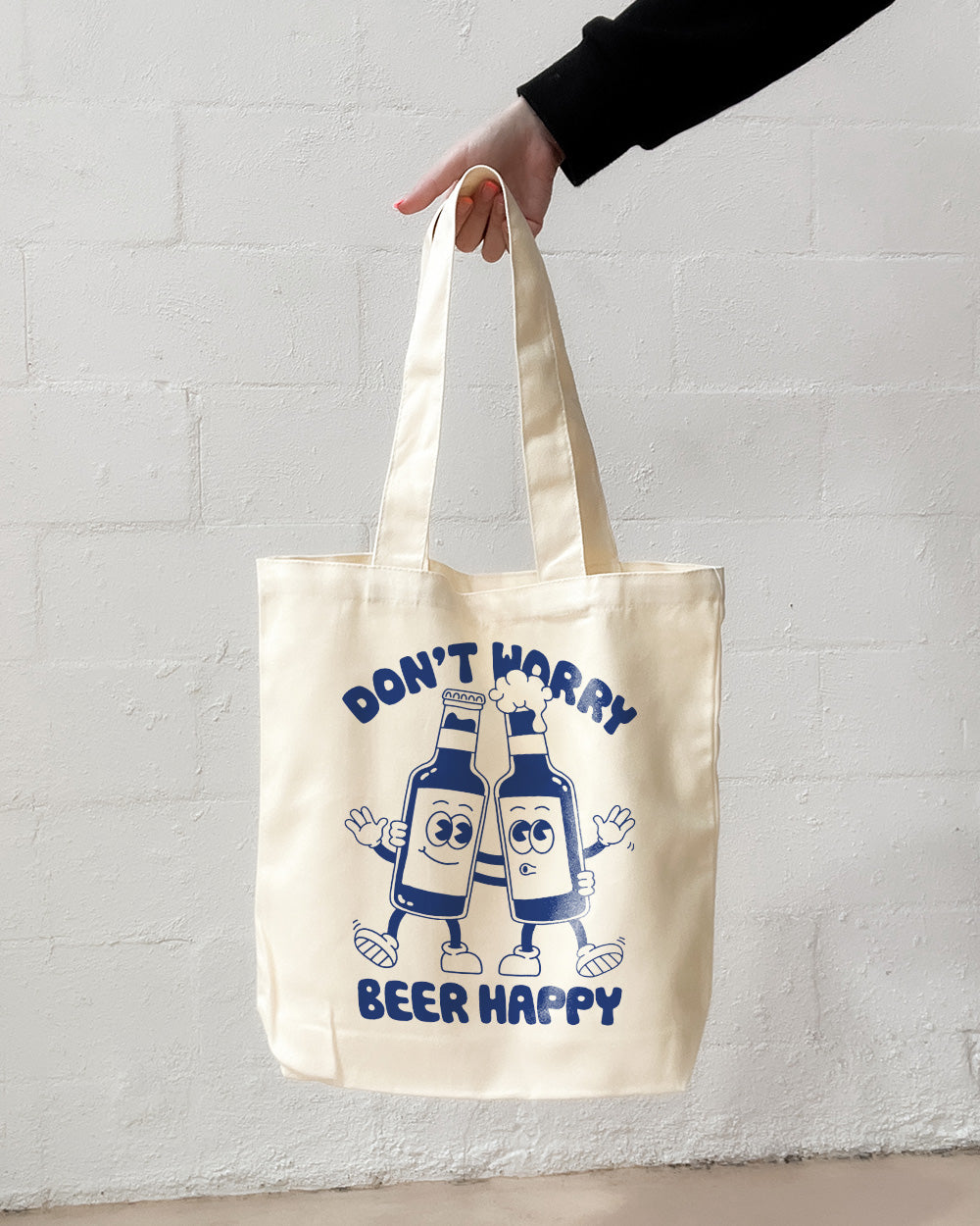 Don't Worry, Beer Happy Tote Bag