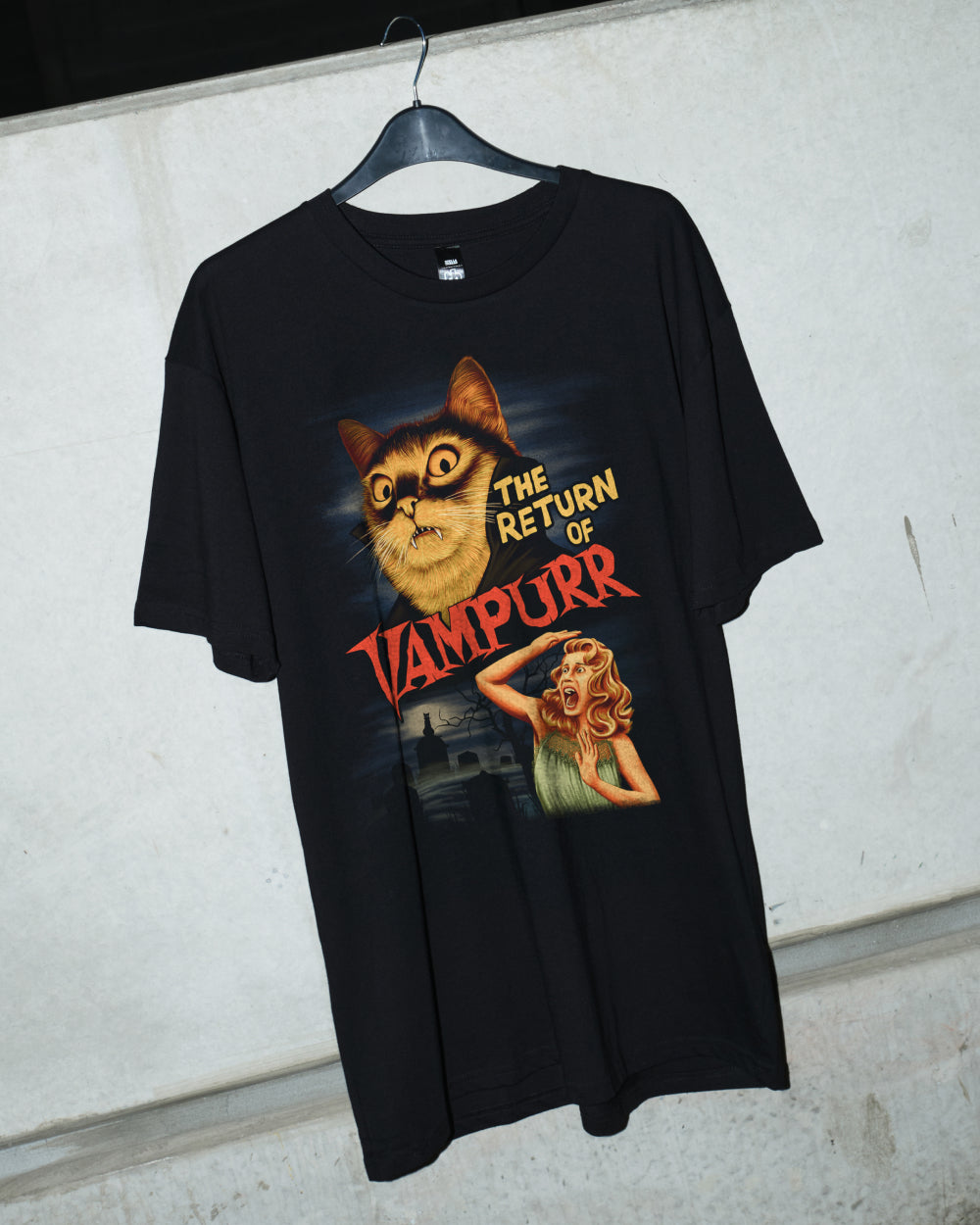 The Return of Vampurr T-Shirt Australia Online #colour_black