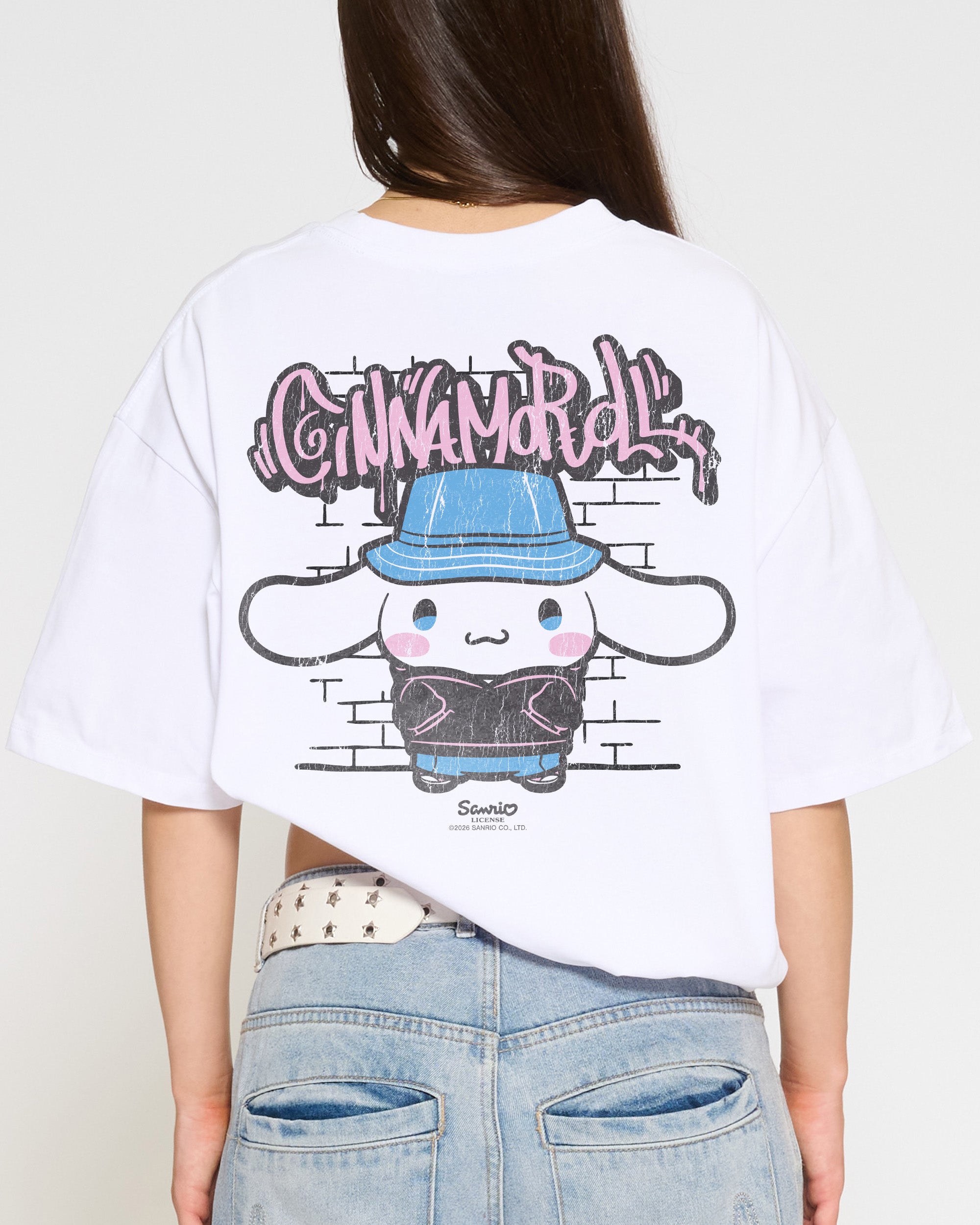 Cinnamoroll Street Oversized Tee Official Hello Kitty and Friends collab Threadheads