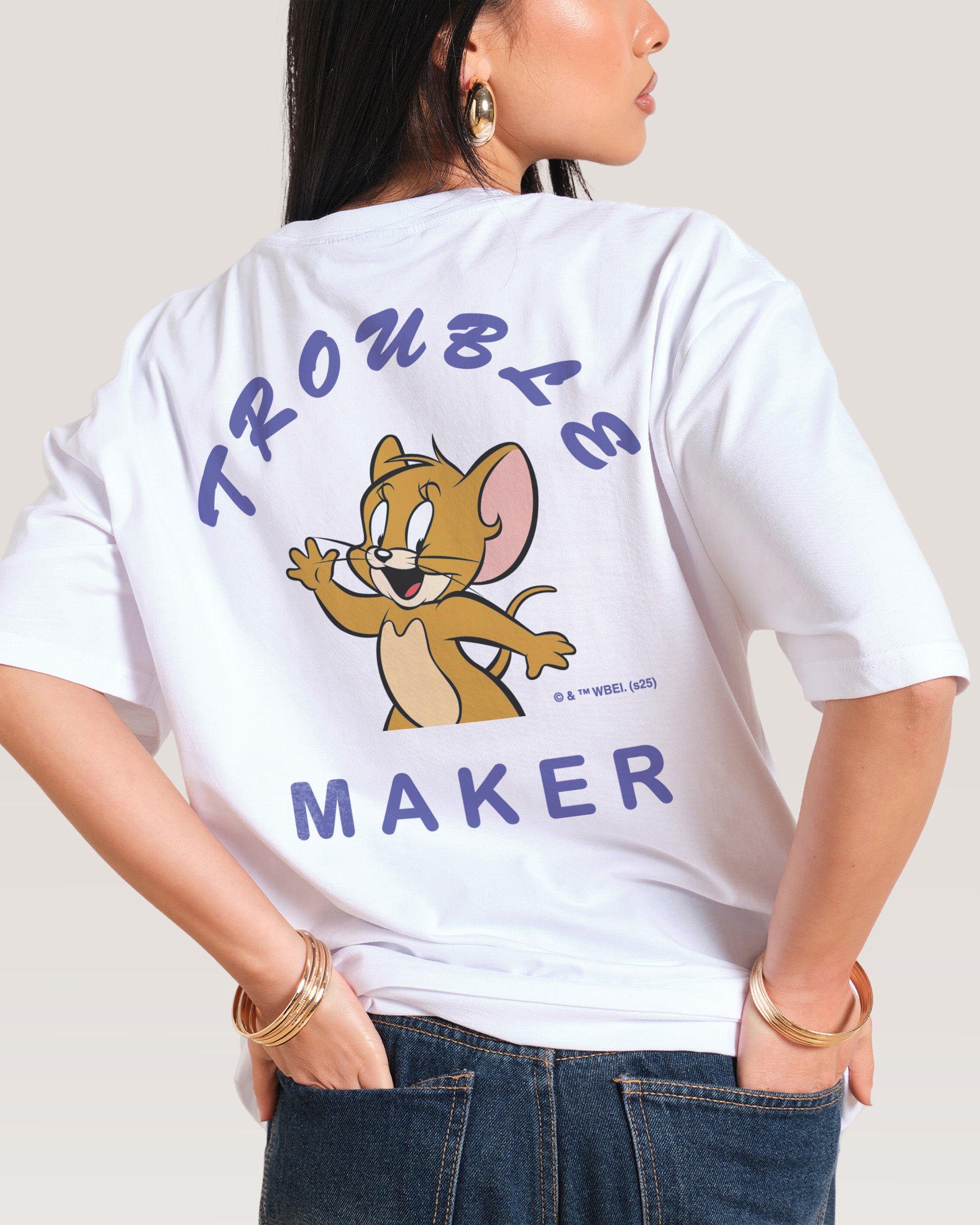 Troublesome Jerry White T-Shirt