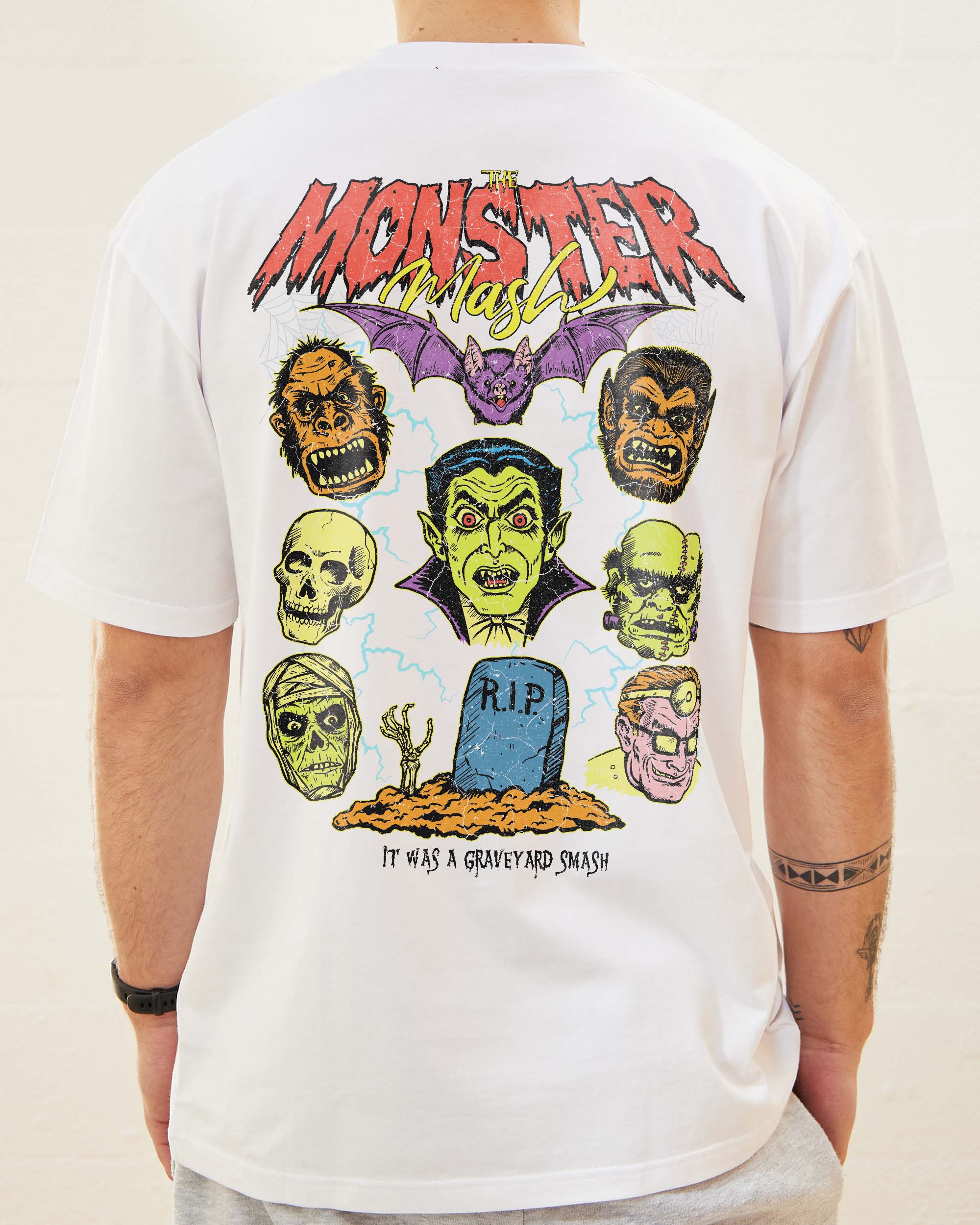 Monster Mash T-Shirt Australia Online White
