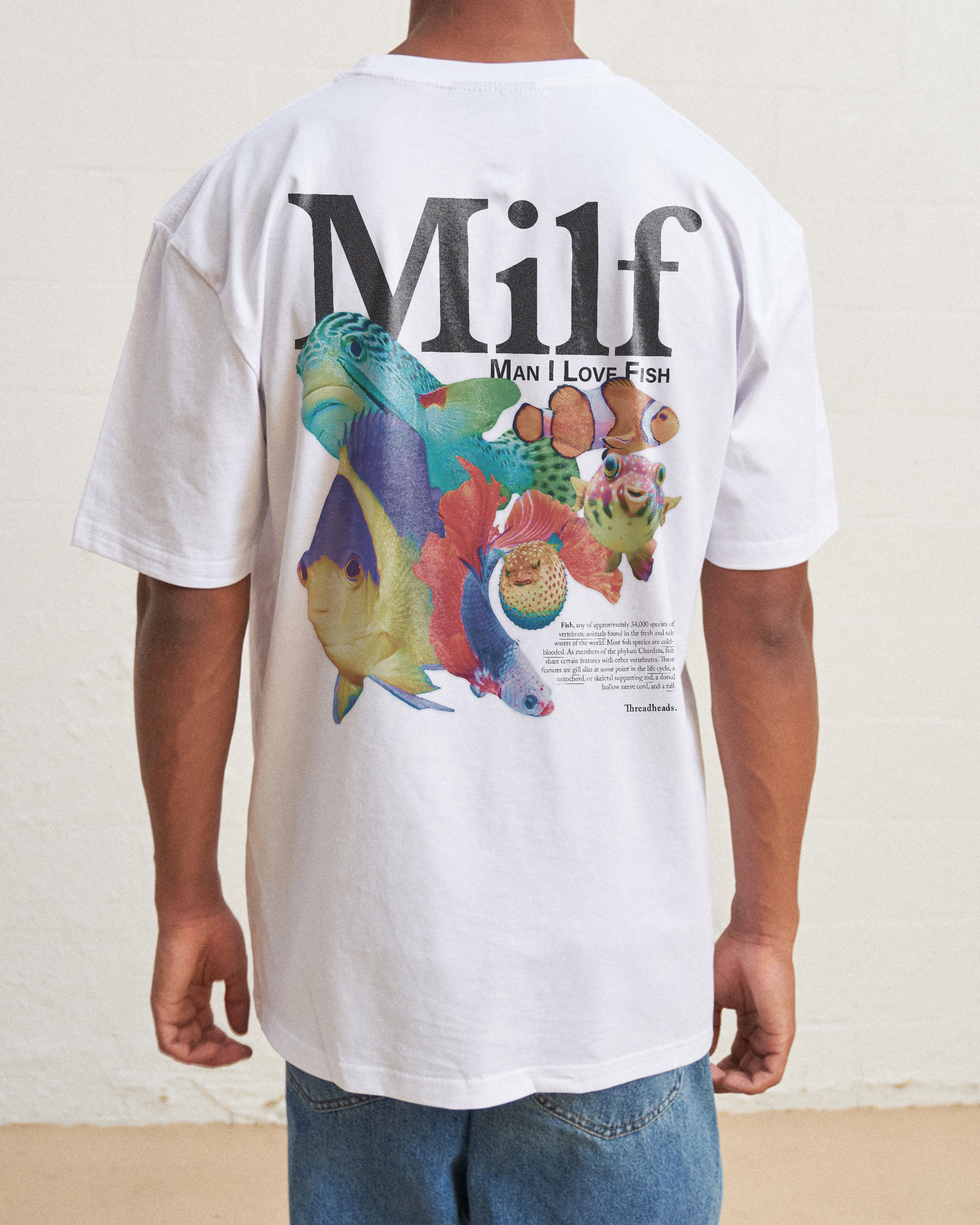 Man I Love Fish Front and Back T-Shirt
