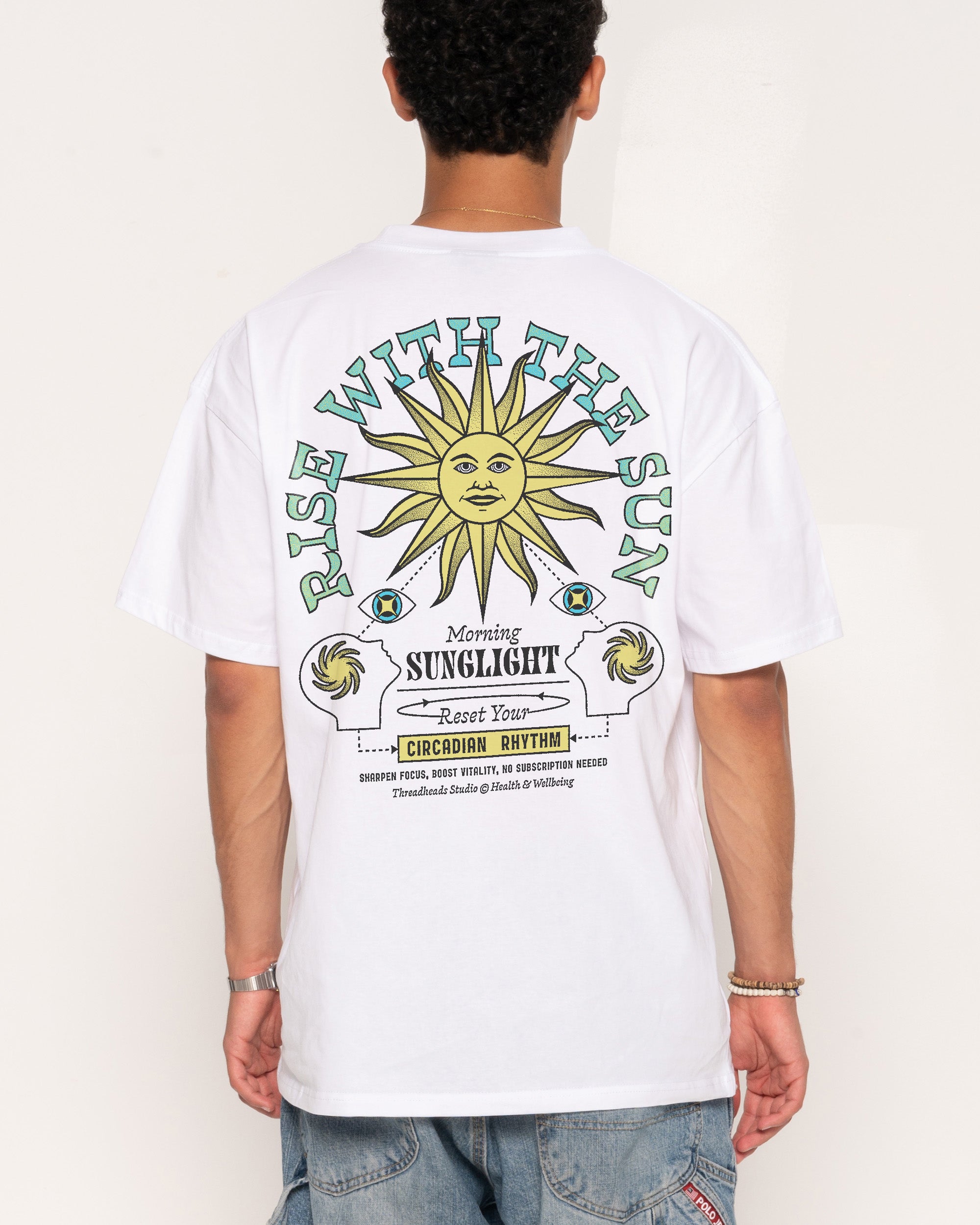 Rise With The Sun White T-Shirt