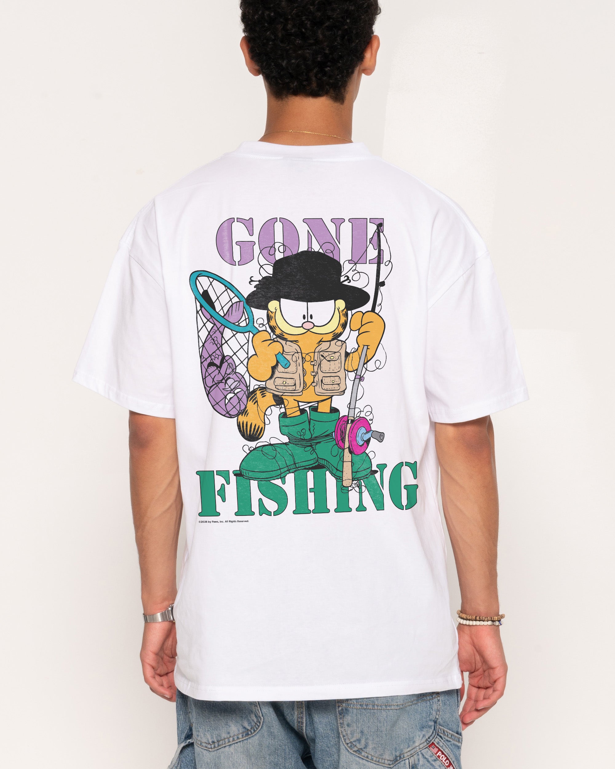 Gone Fishing White T-Shirt