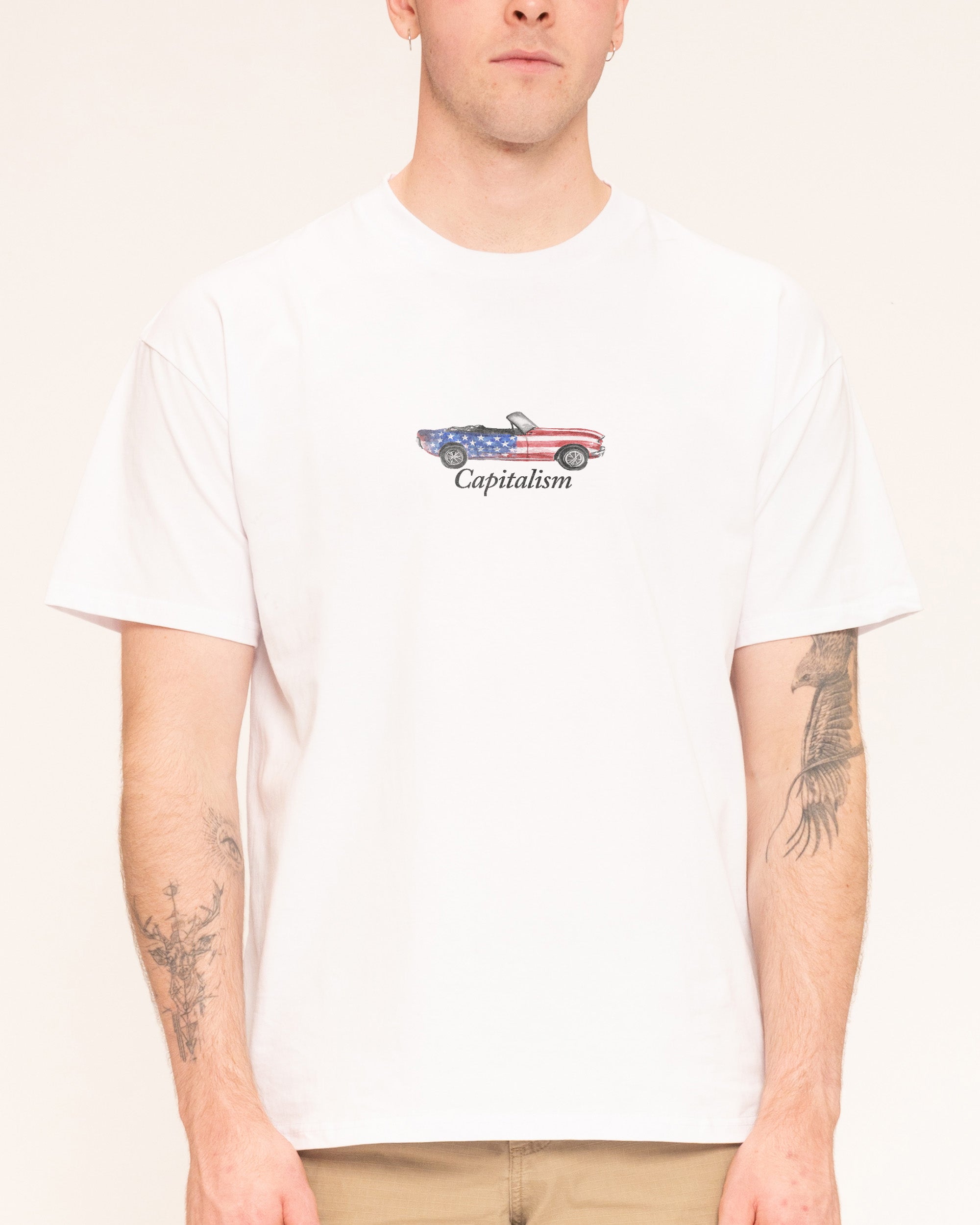 Capitalism White T-Shirt